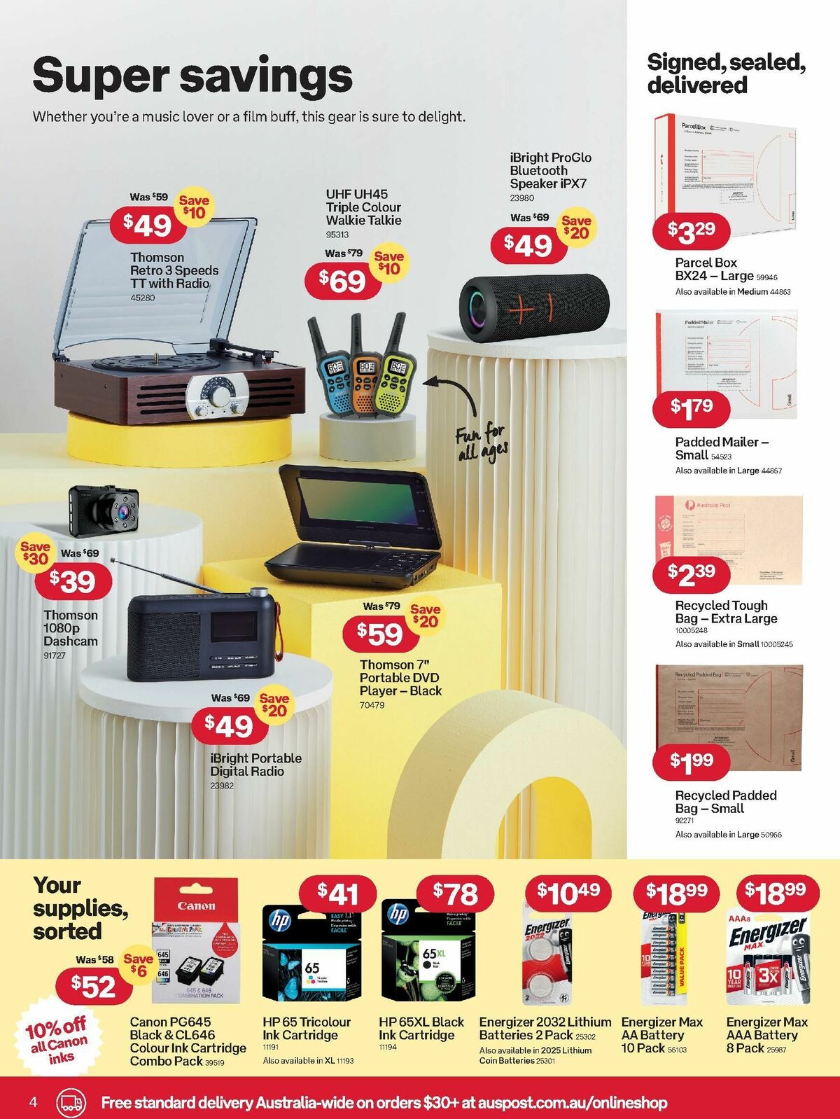 Australia Post Catalogues from 3 June