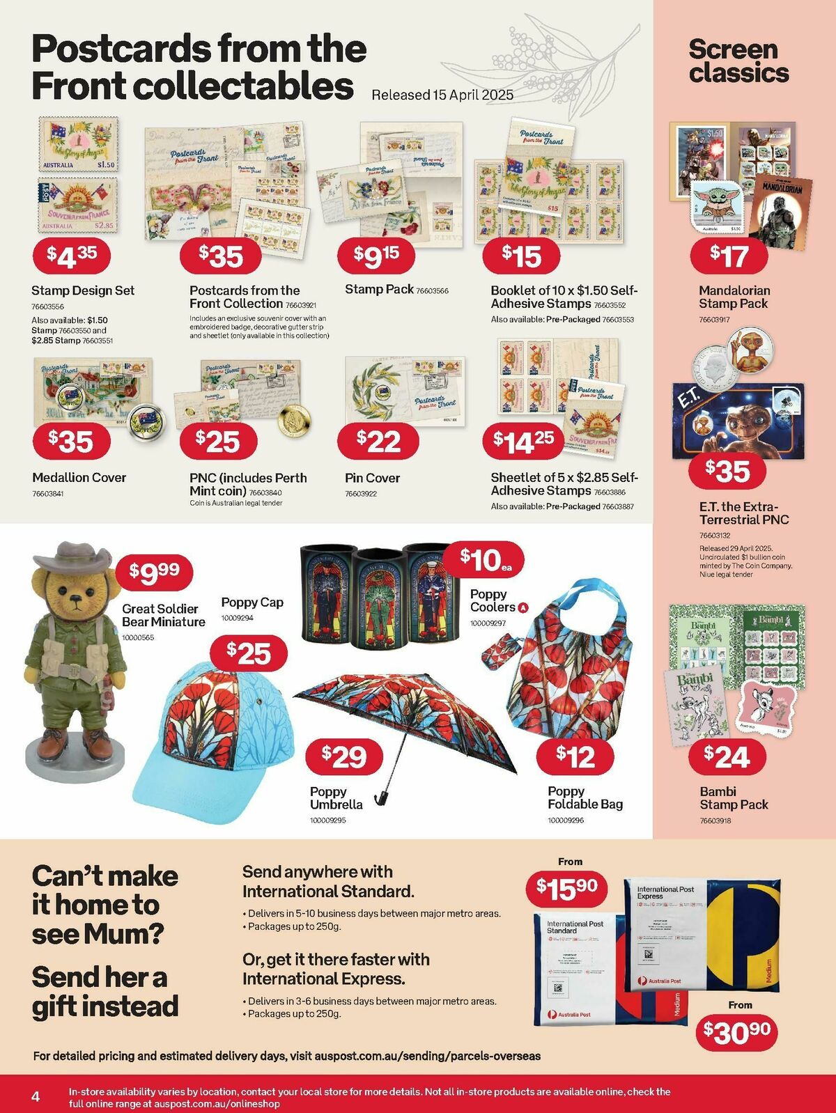 Australia Post Catalogues from 9 April