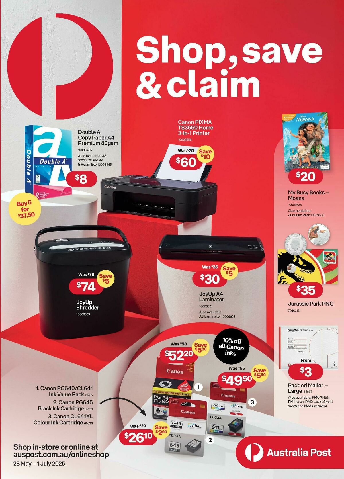 Australia Post Catalogues from 28 May
