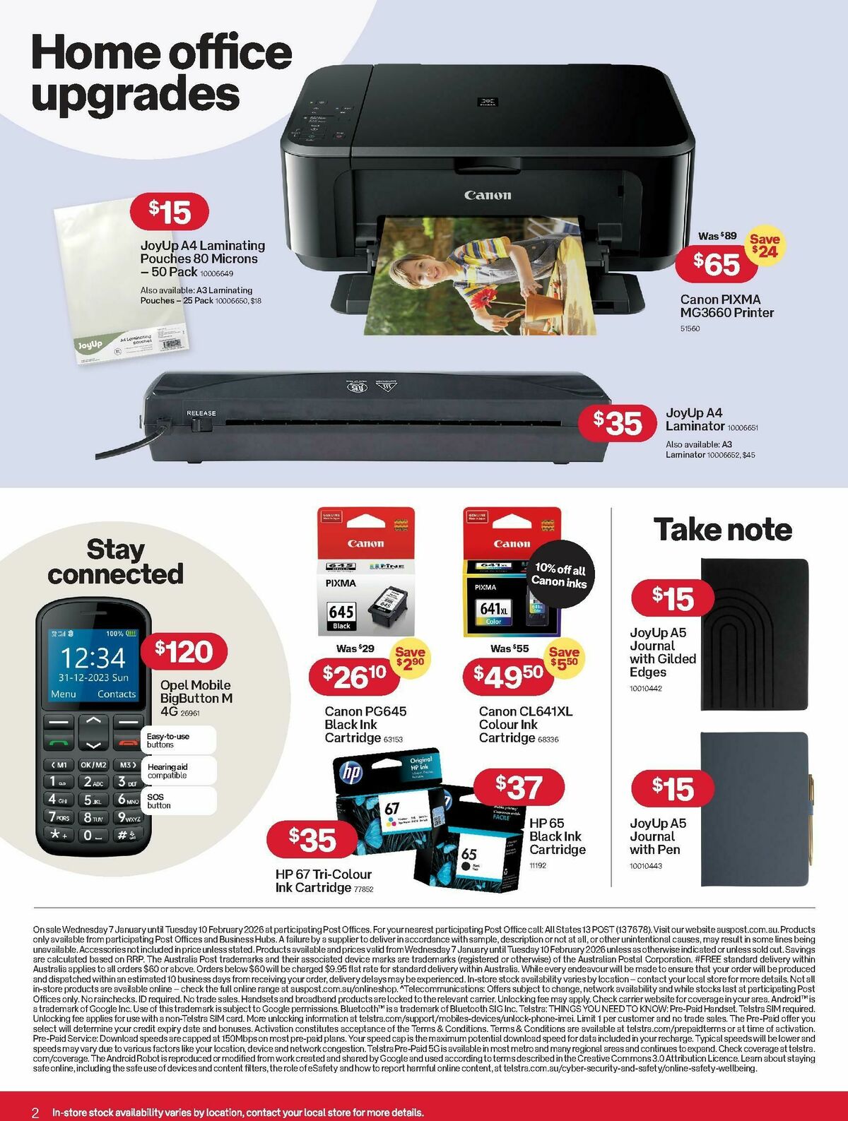 Australia Post Catalogues from 7 January