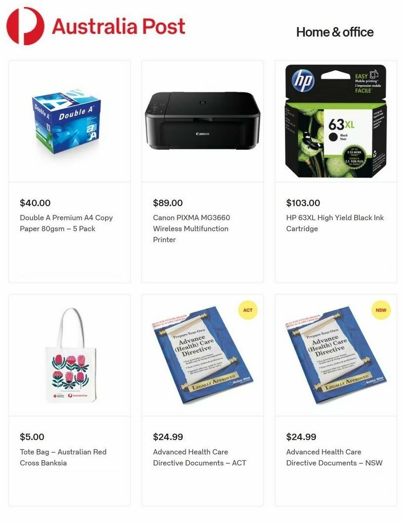 Australia Post Catalogues from 13 March