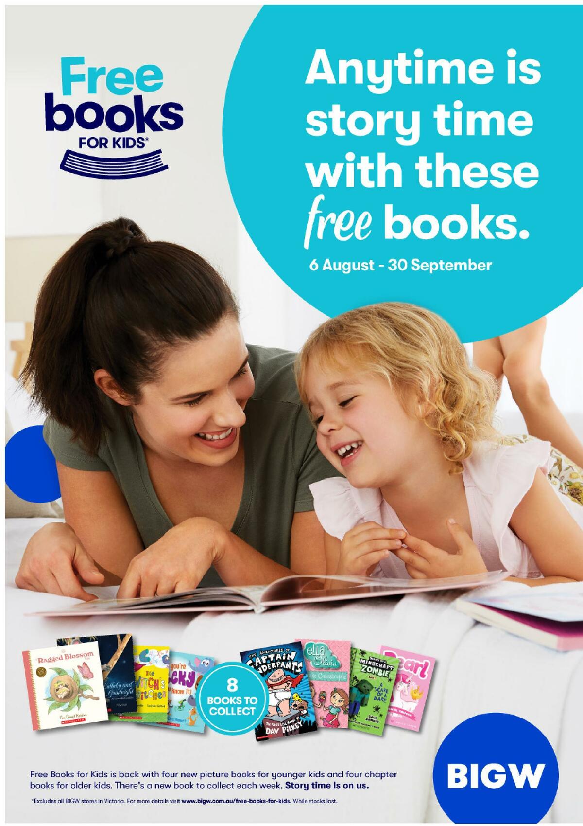 Big W Free Books For Kids Catalogues from 6 August