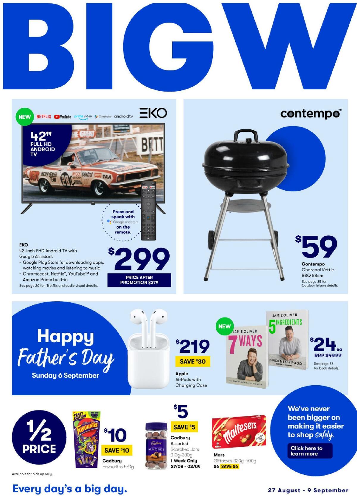 Big W Father's Day Catalogues from 27 August