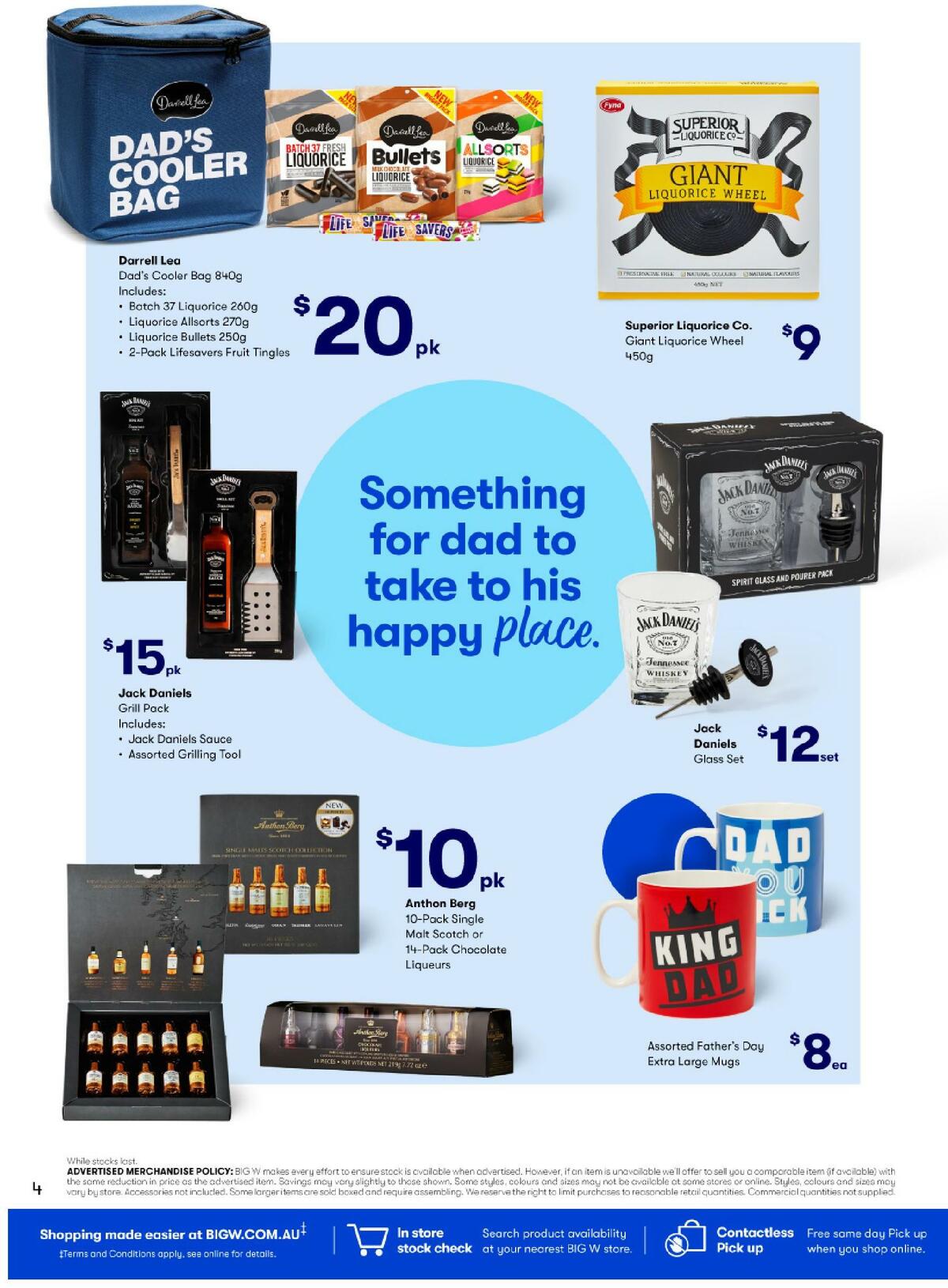 Big W Father's Day Catalogues from 27 August