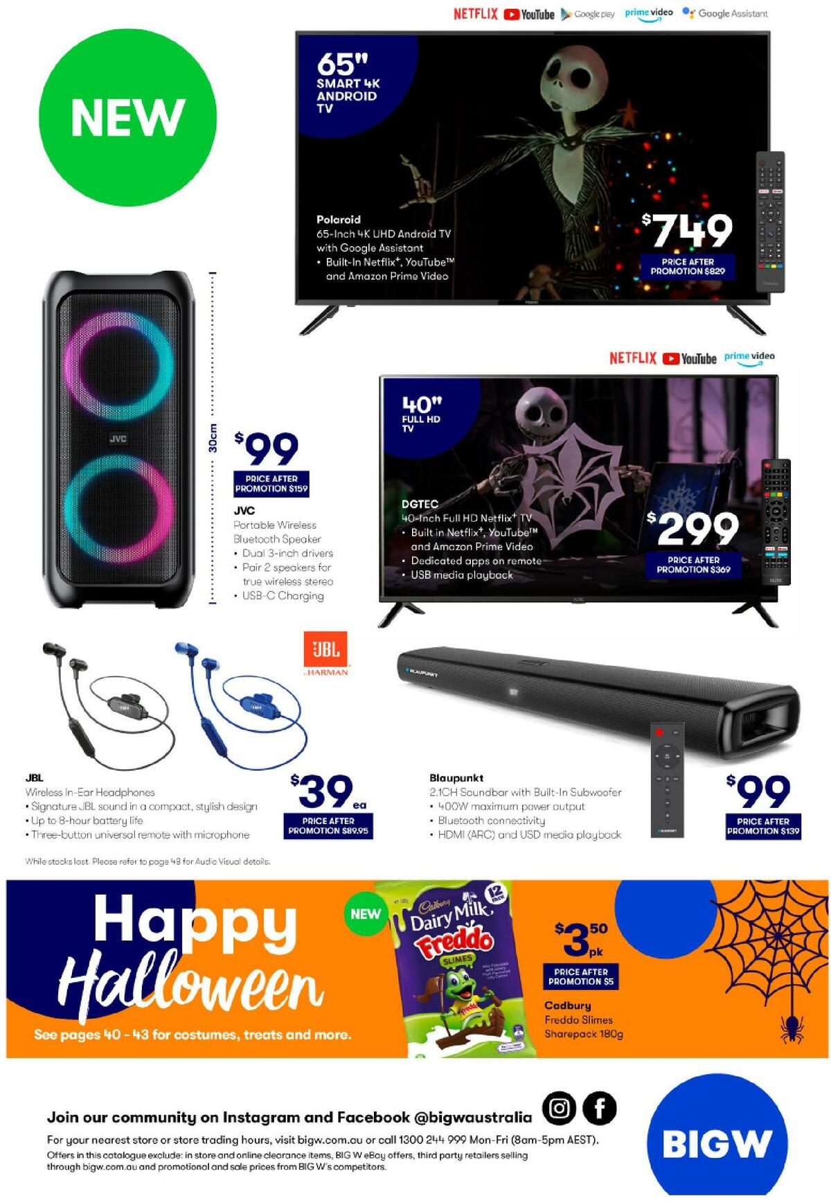 Big W Happy Halloween Catalogues from 1 October