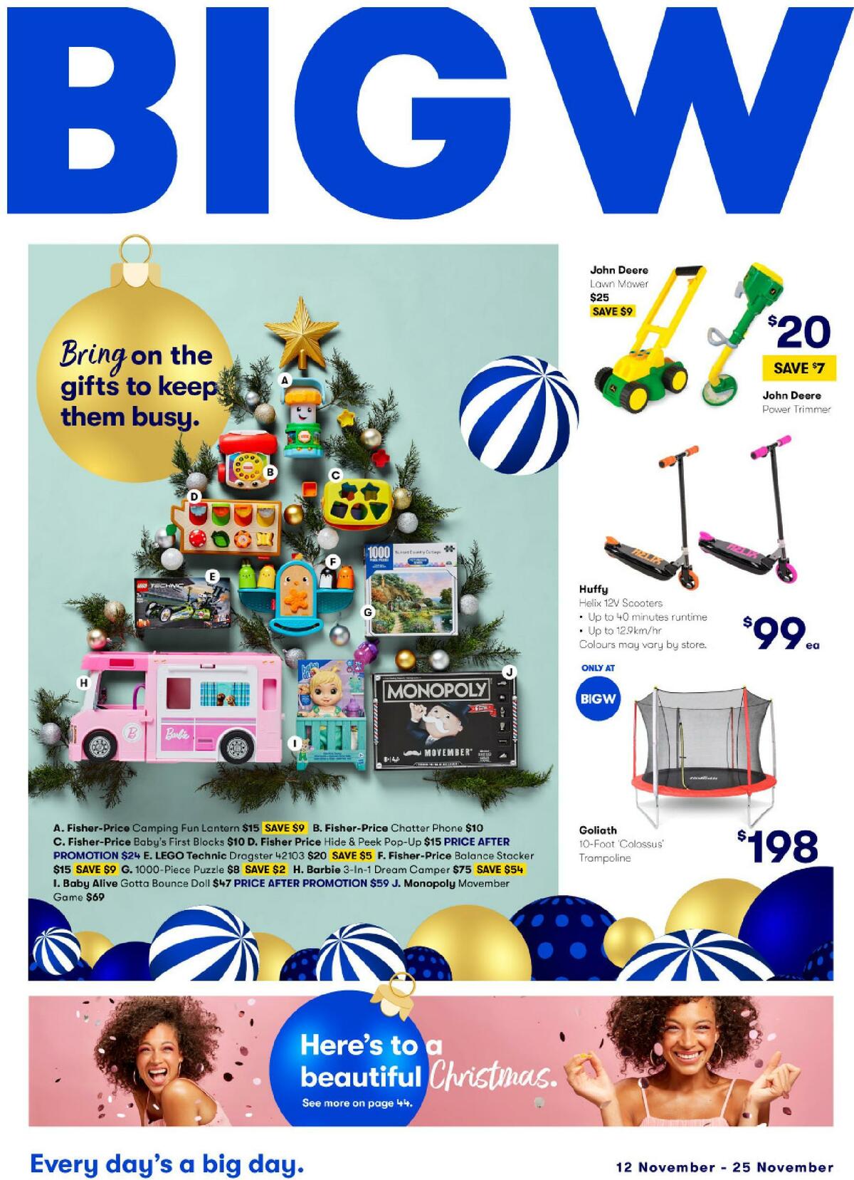 Big W Bring on the Gifts to Keep them Busy Catalogues from 12 November