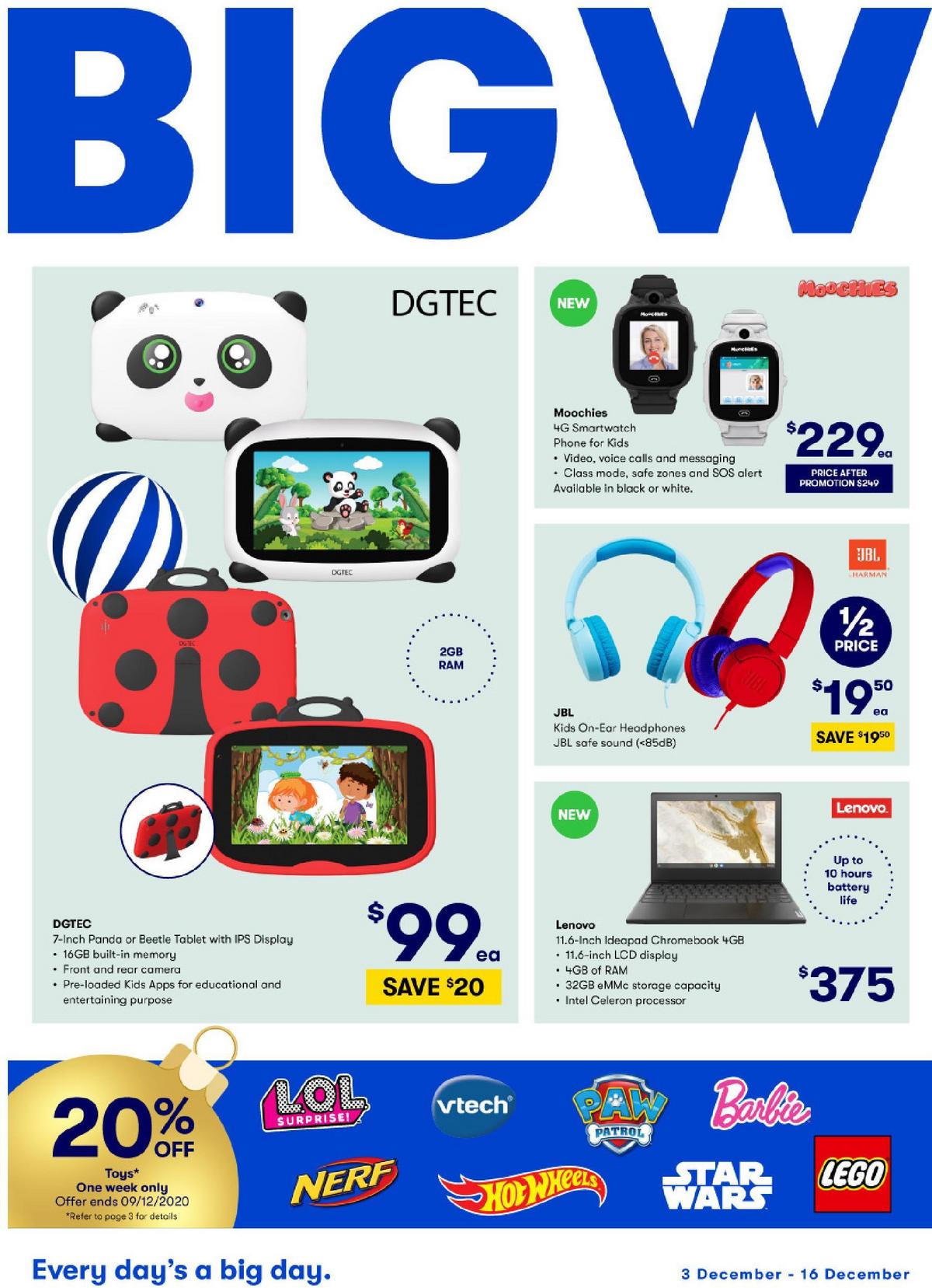 Big W Catalogues from 3 December
