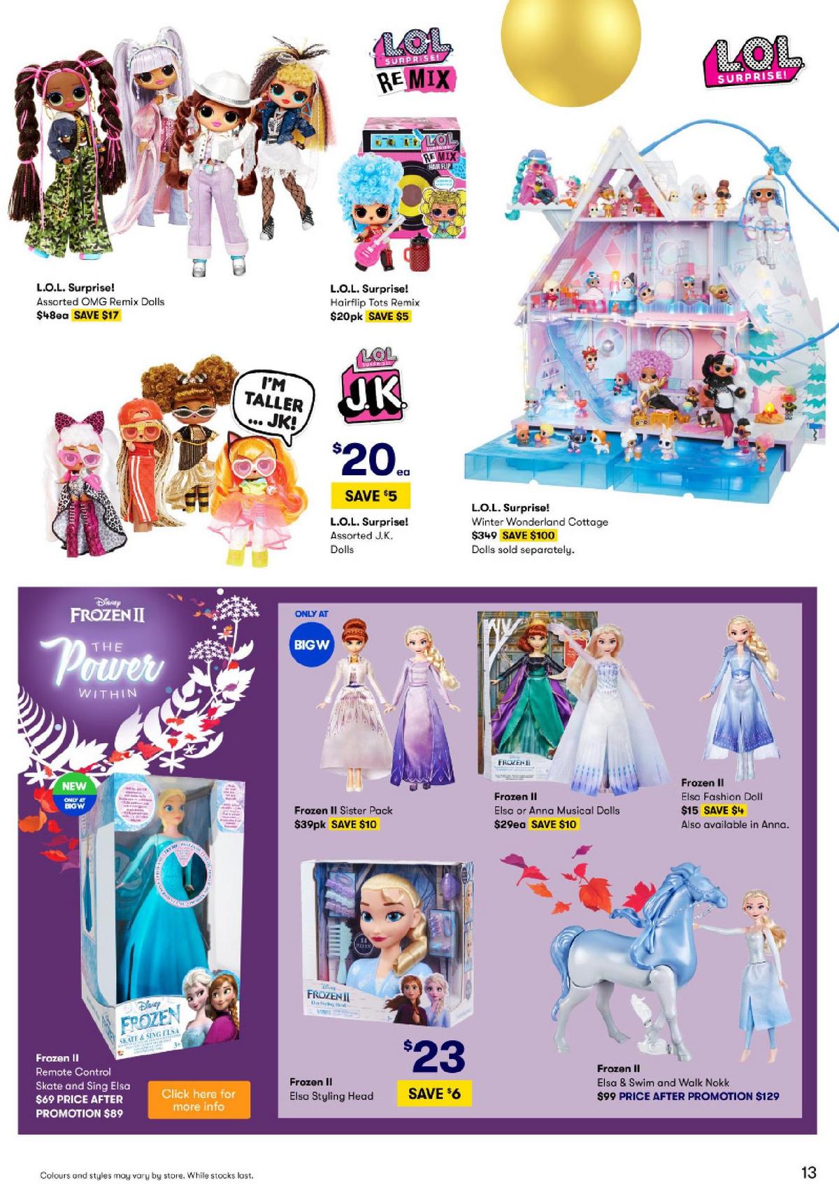 Big W Bring on Top Gifts Catalogues from 10 December