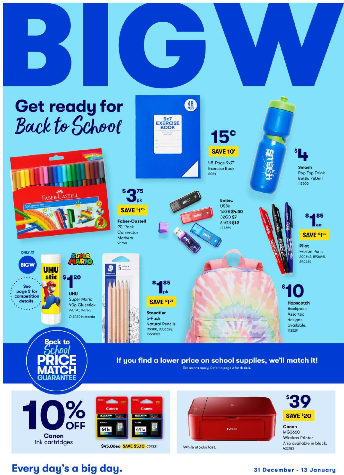 Big W Get Ready For Back To School Catalogues from 31 December