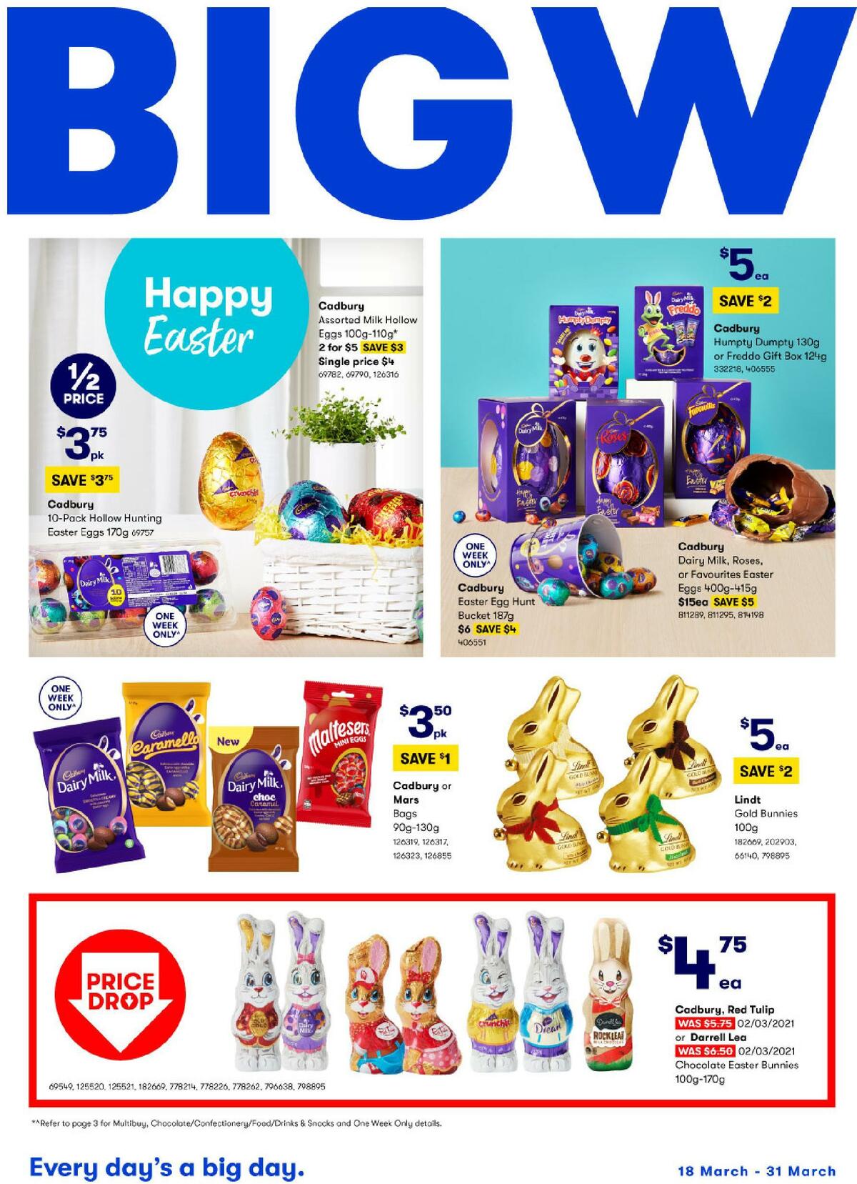 Big W Happy Easter Catalogues from 18 March