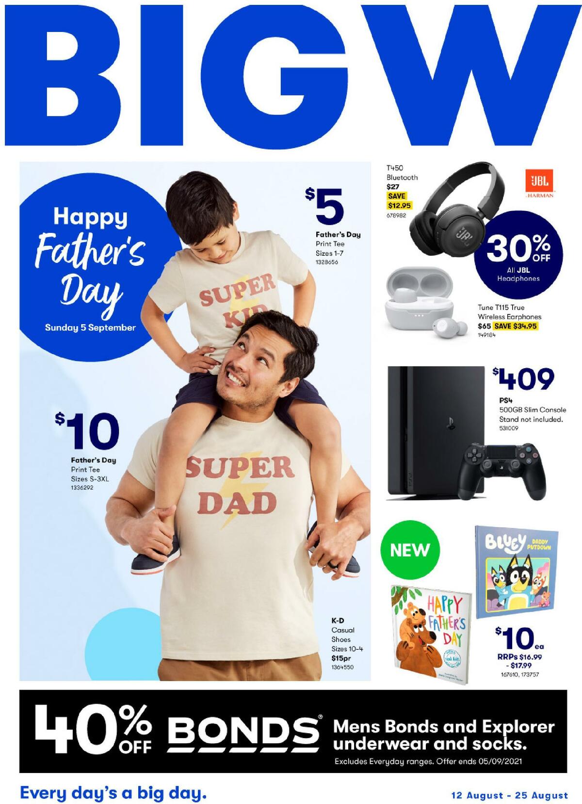 Big W Happy Father's Day Catalogues from 12 August