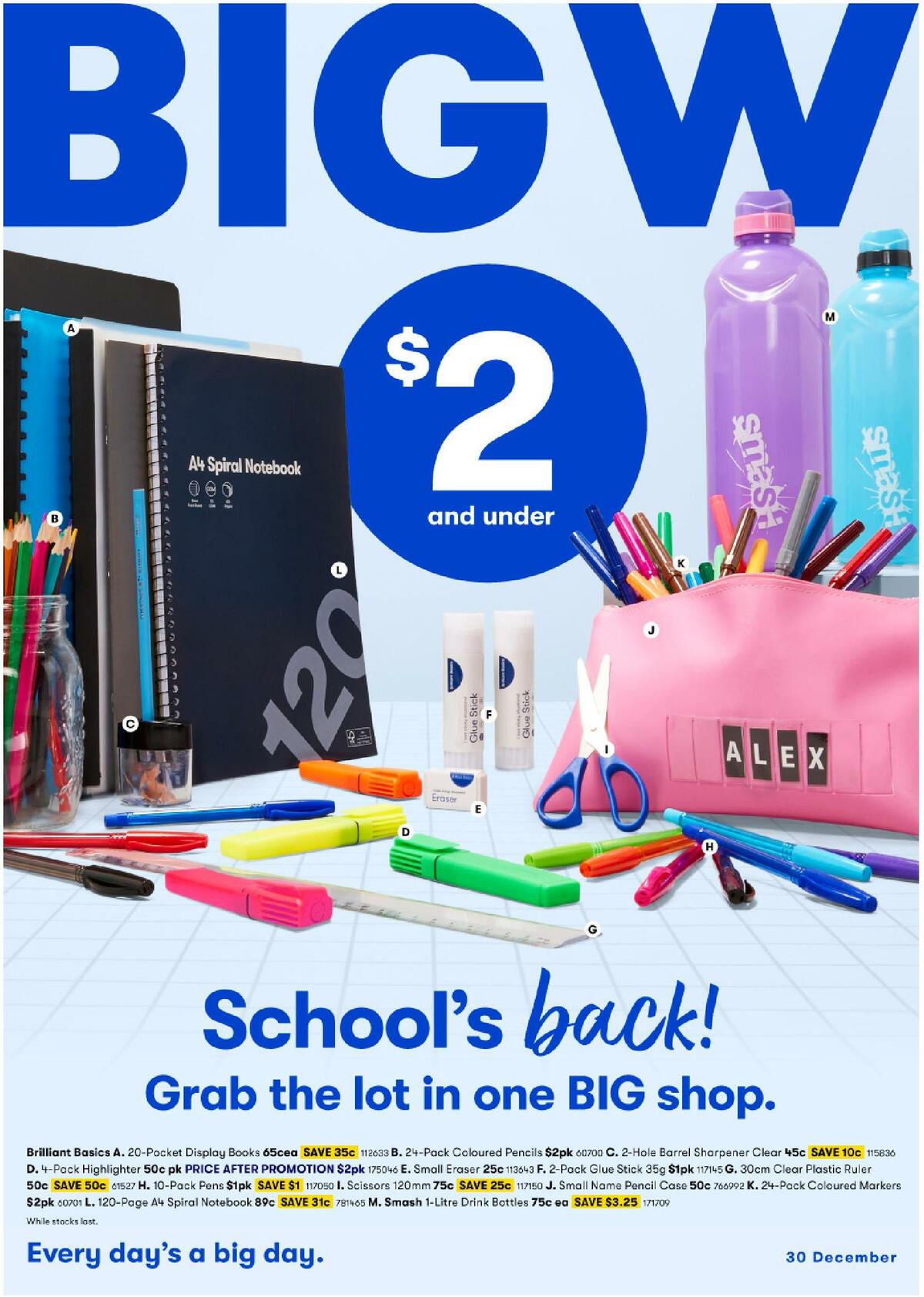 Big W Catalogues from 30 December