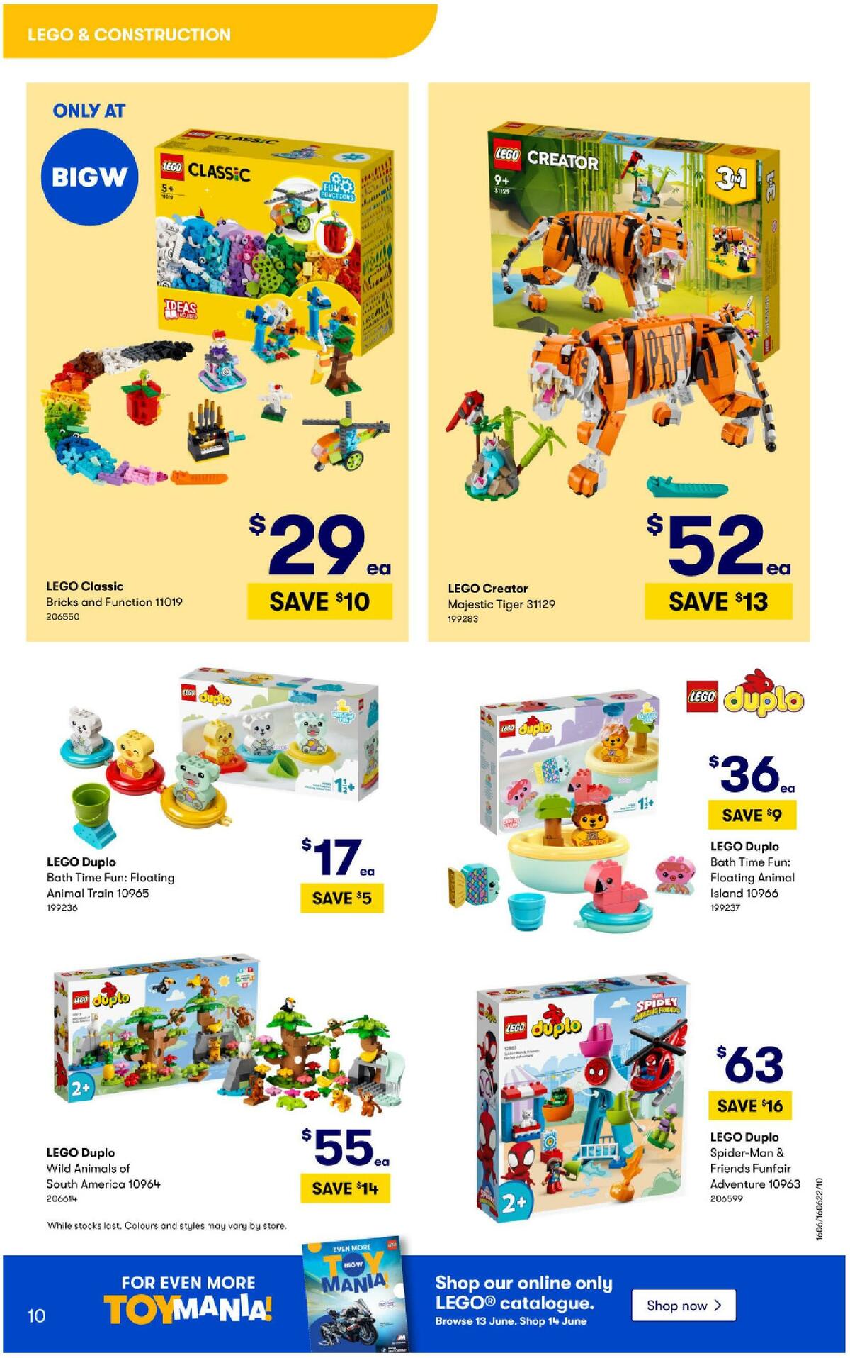 Big W Toy Mania Catalogues from 14 June