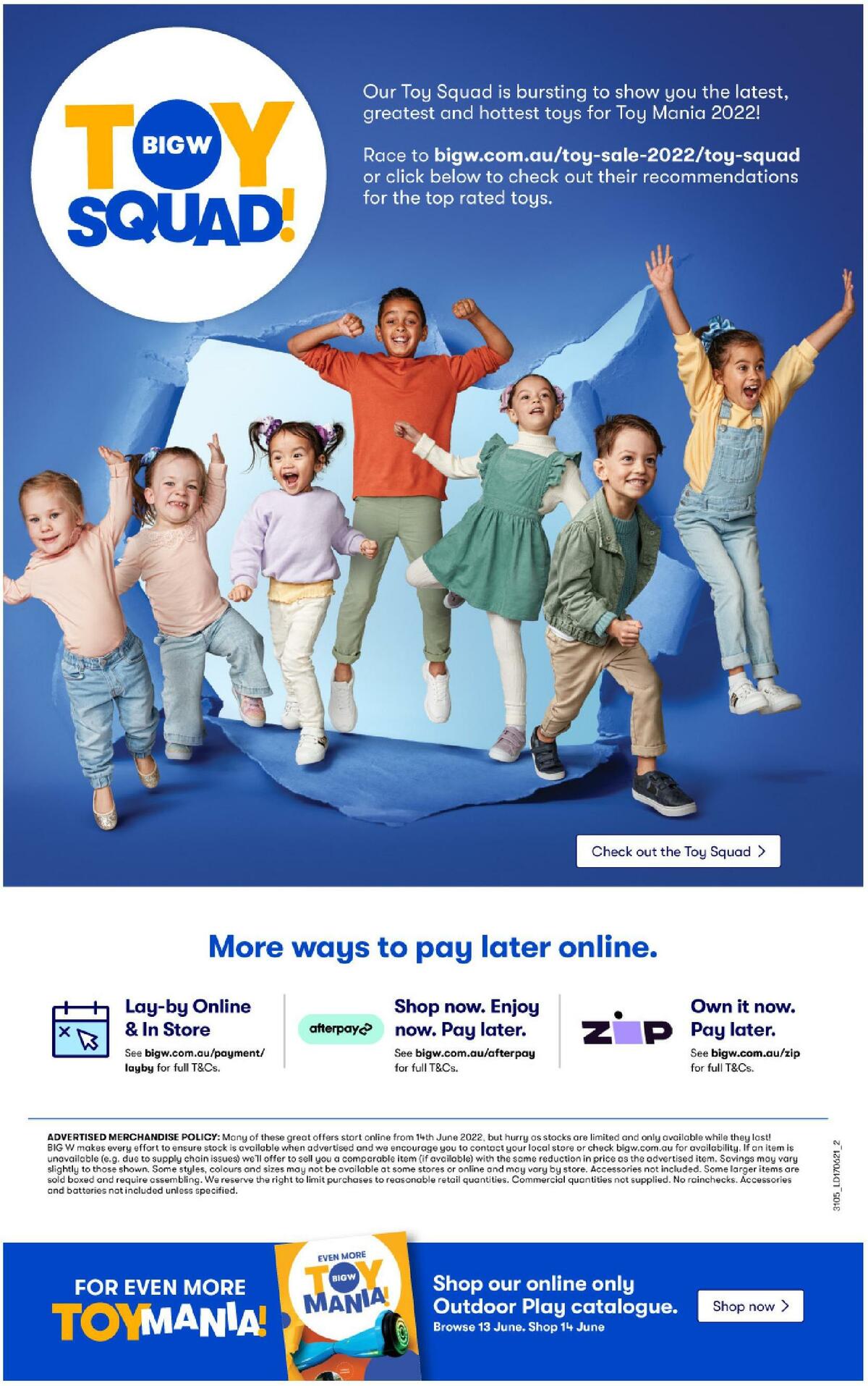 Big W Toy Mania Catalogues from 14 June