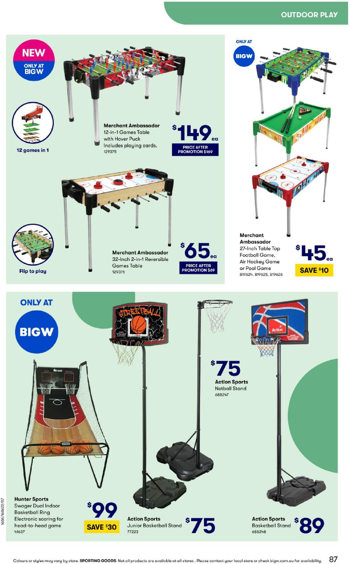 Big W Toy Mania Catalogues from 14 June