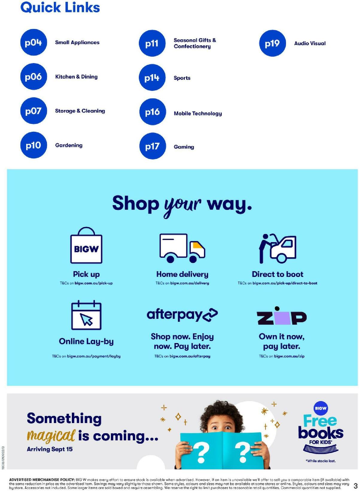 Big W Catalogues from 1 September