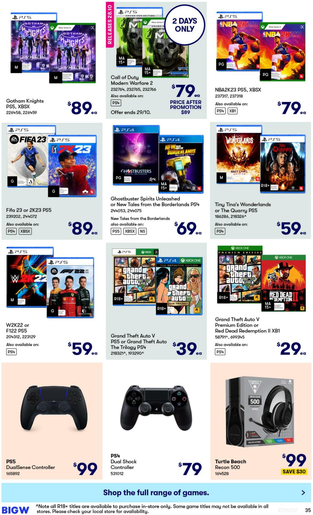 Big W Catalogues from 27 October