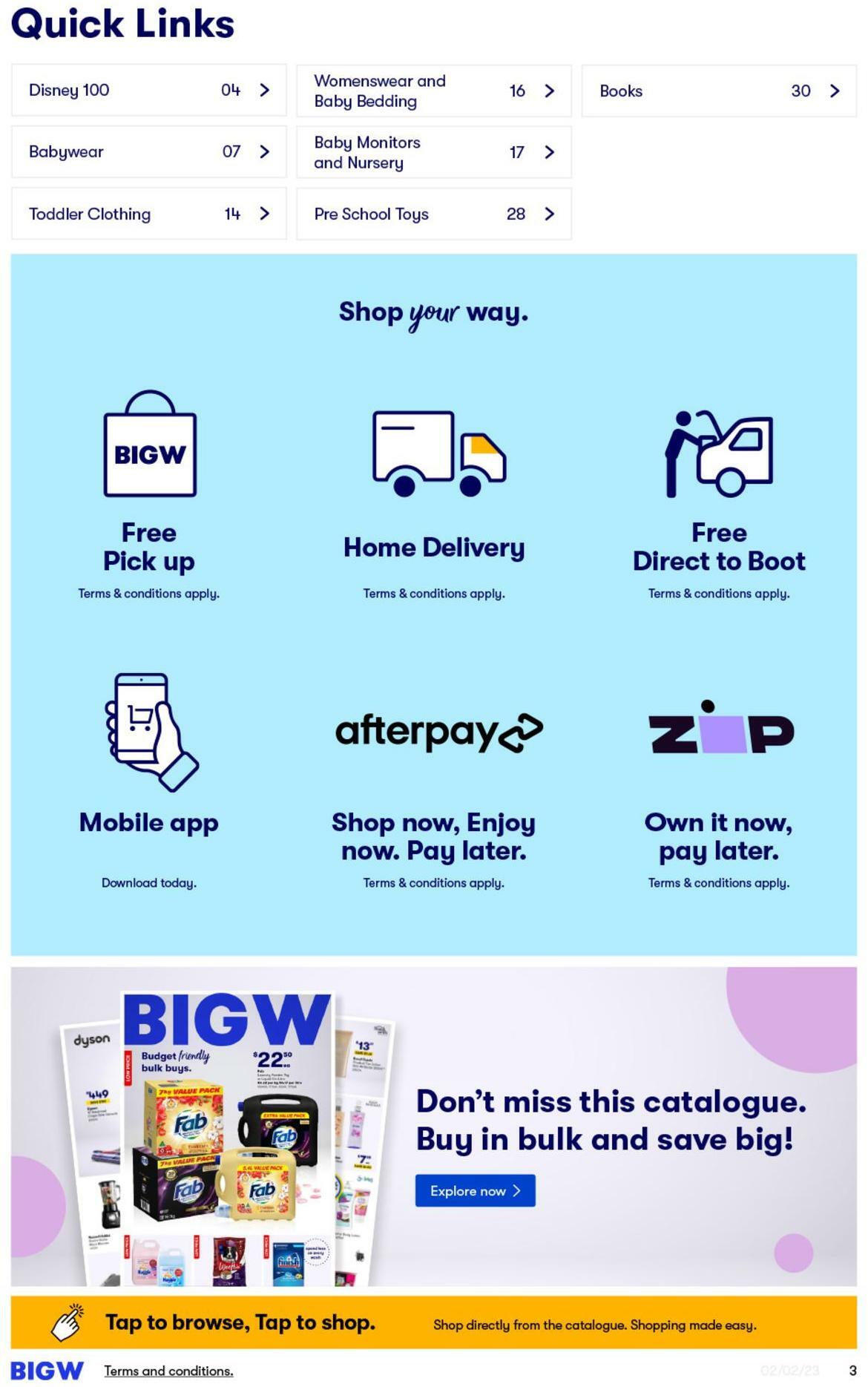 Big W Baby Catalogues from 2 February