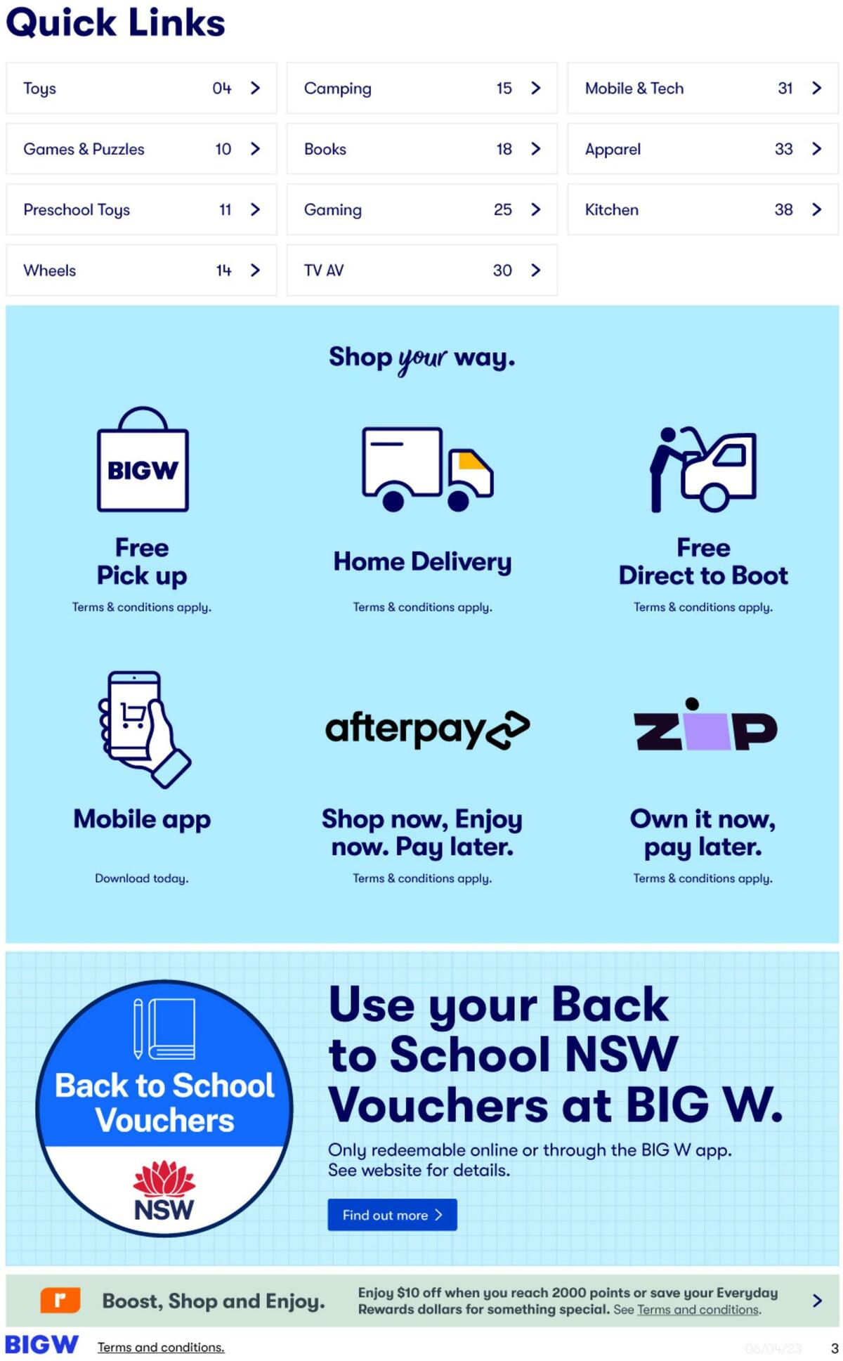 Big W Catalogues from 6 April