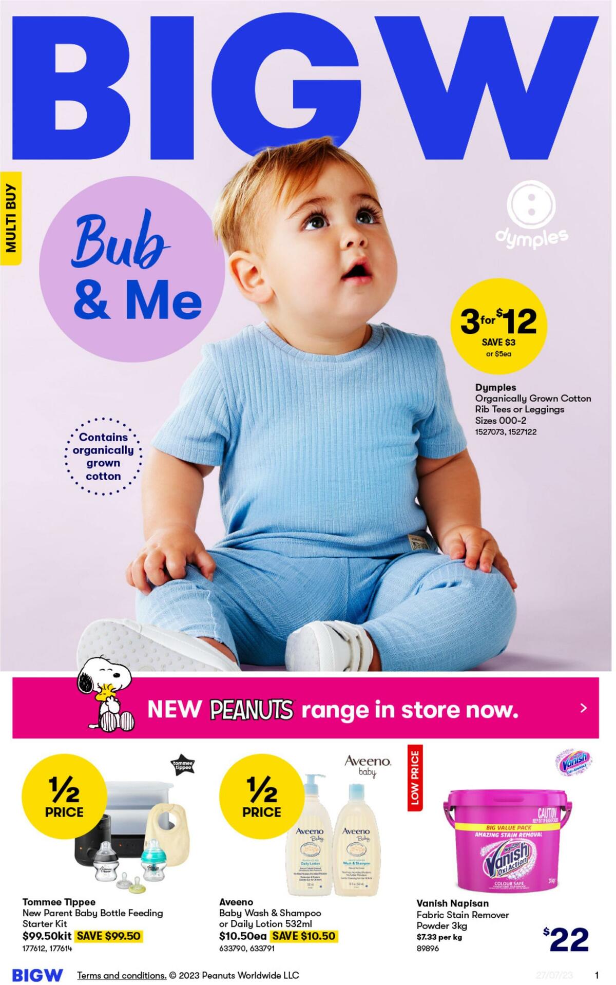 Big W Bub & Me Catalogues from 27 July