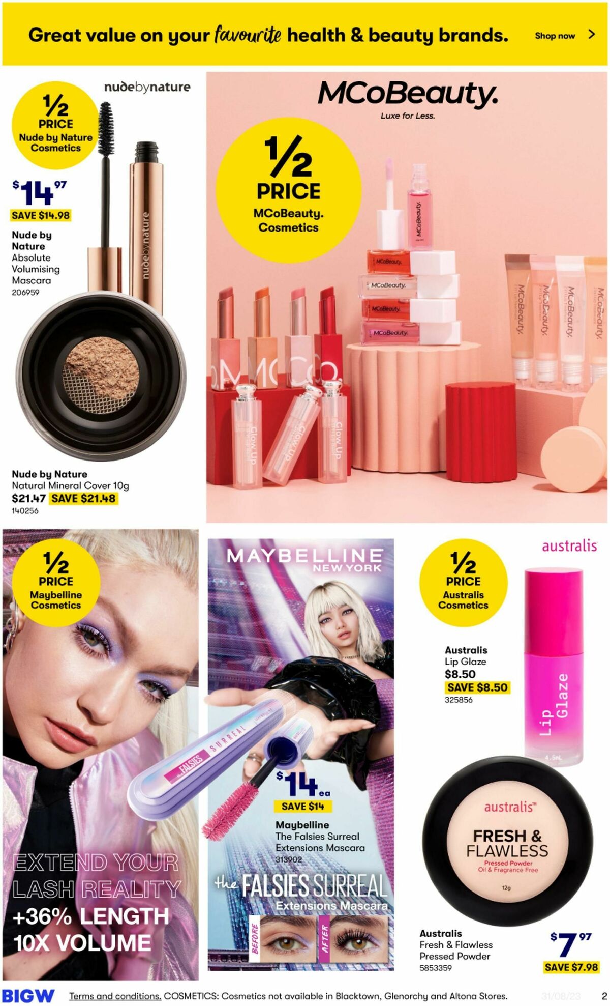 Big W More Beauty for Less Catalogues from 31 August