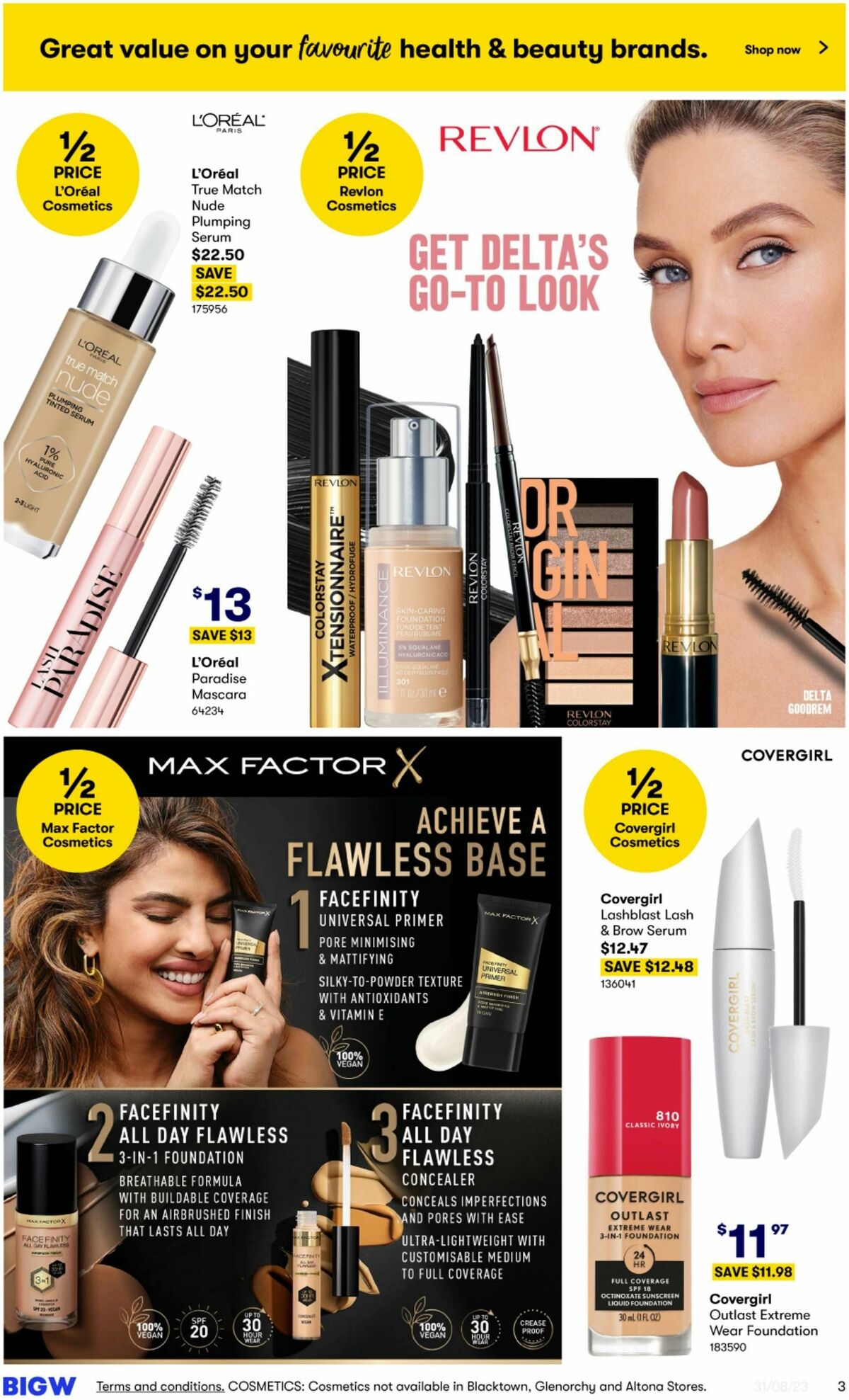 Big W More Beauty for Less Catalogues from 31 August
