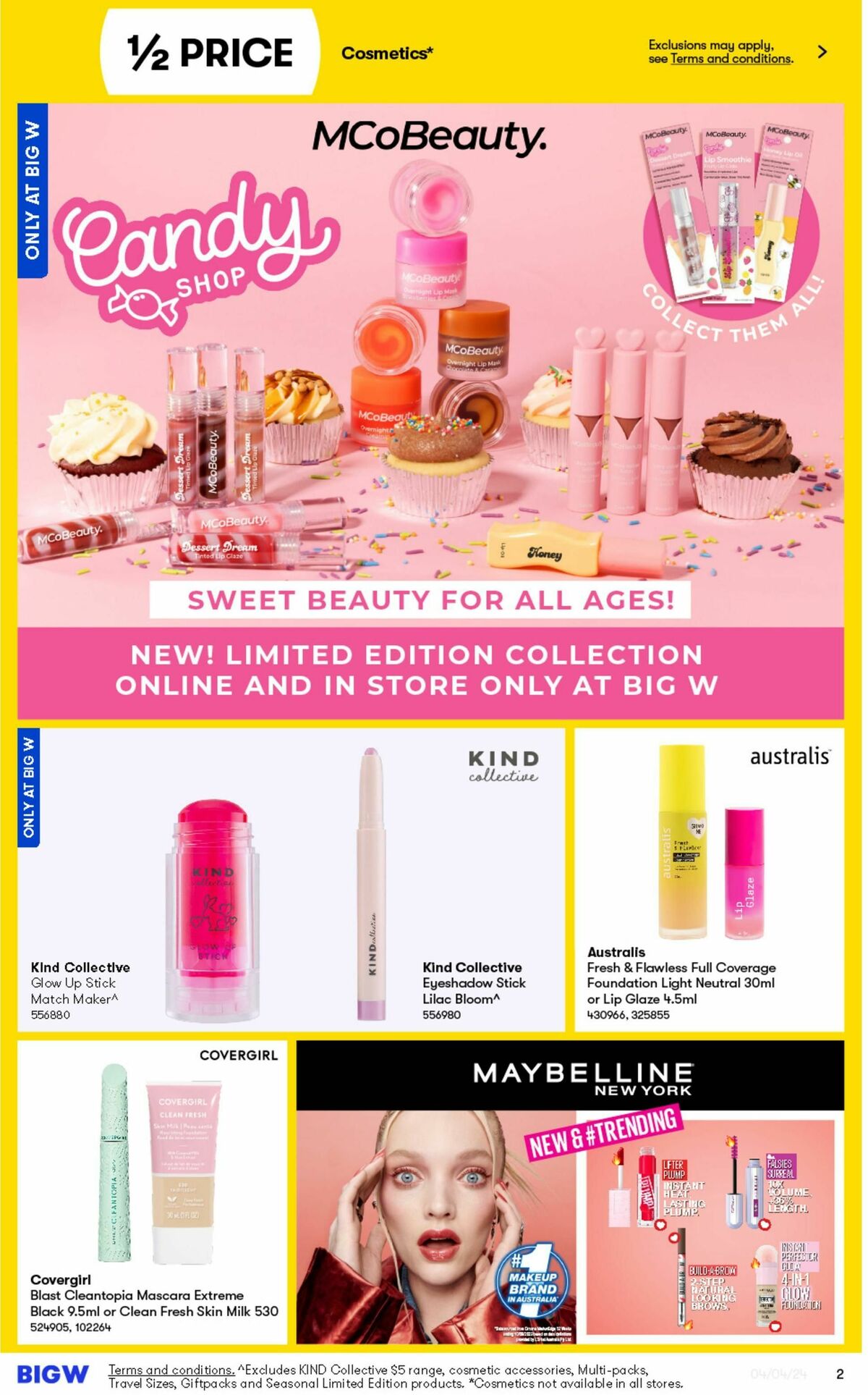 Big W More Beauty For Less Catalogues from 4 April