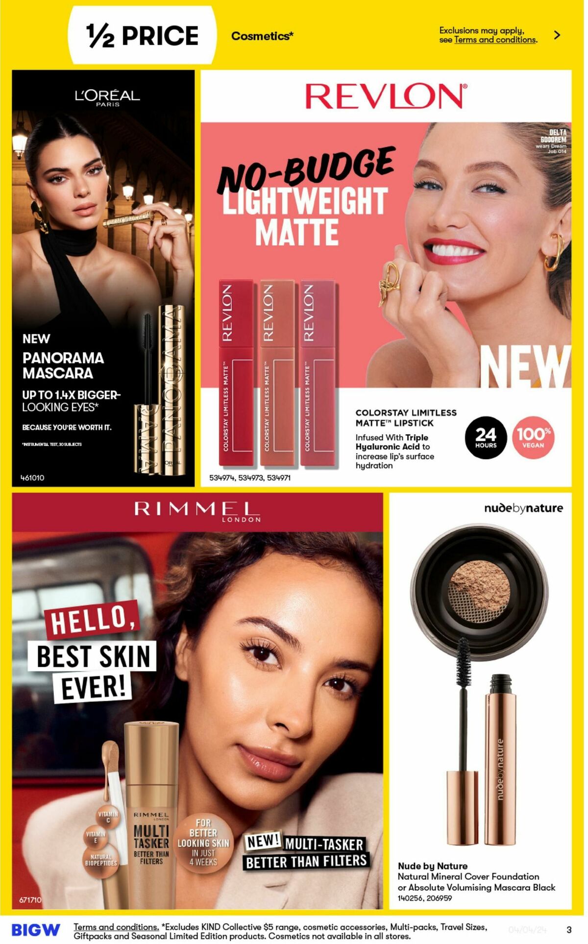 Big W More Beauty For Less Catalogues from 4 April
