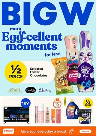 Big W Easter Catalogues from 10 April