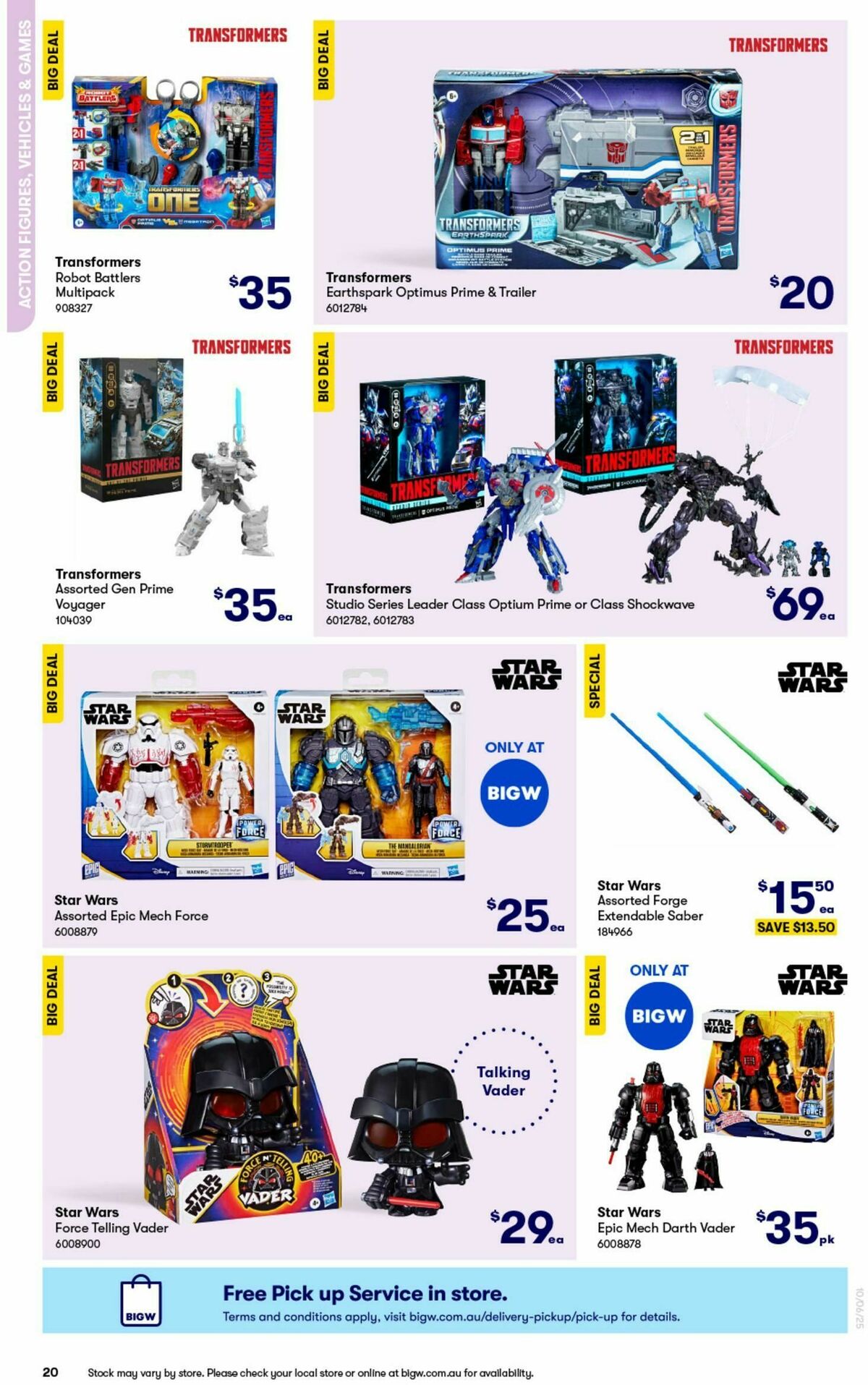 Big W Big Whopping Toy Sale Catalogues from 10 June