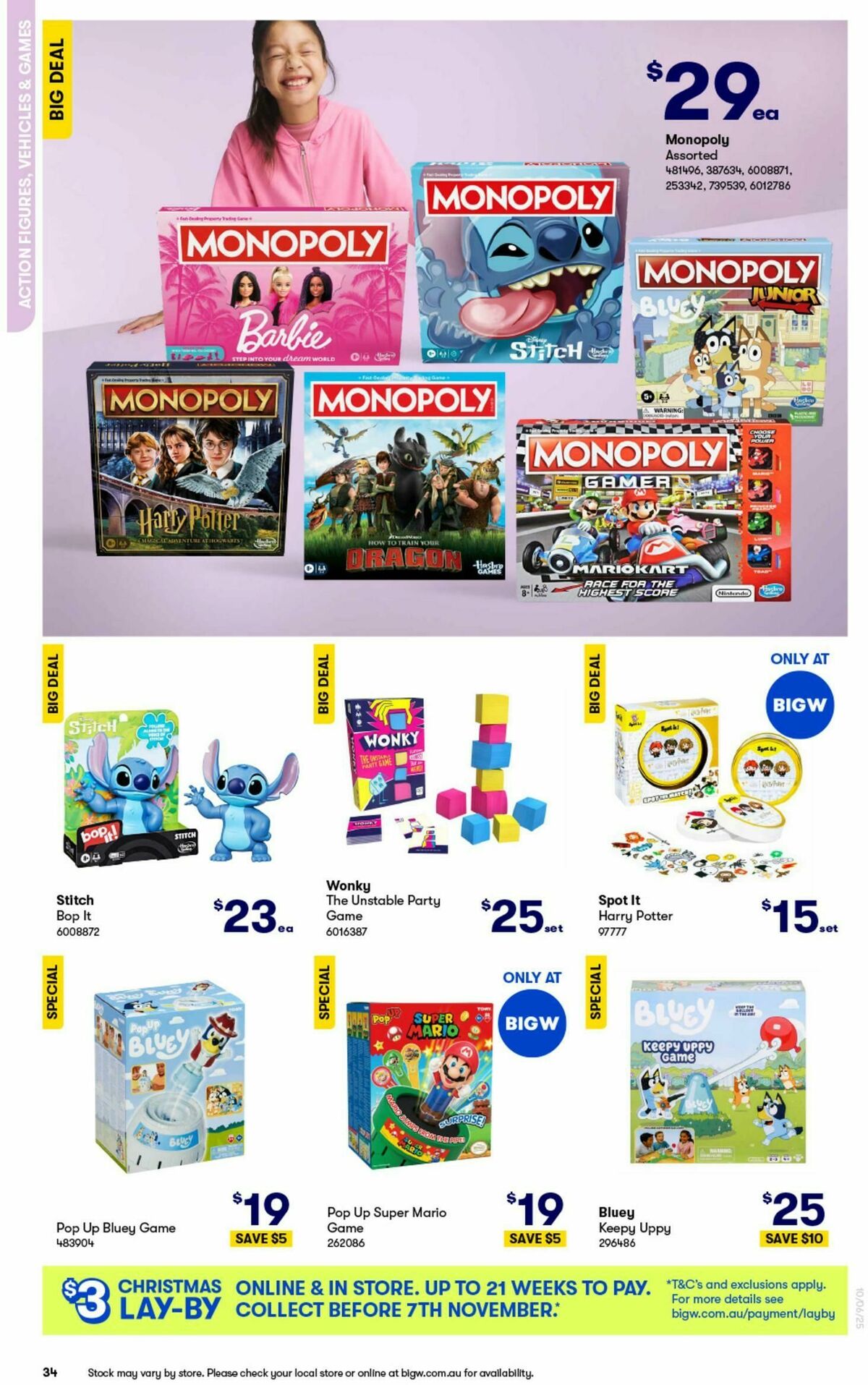 Big W Big Whopping Toy Sale Catalogues from 10 June