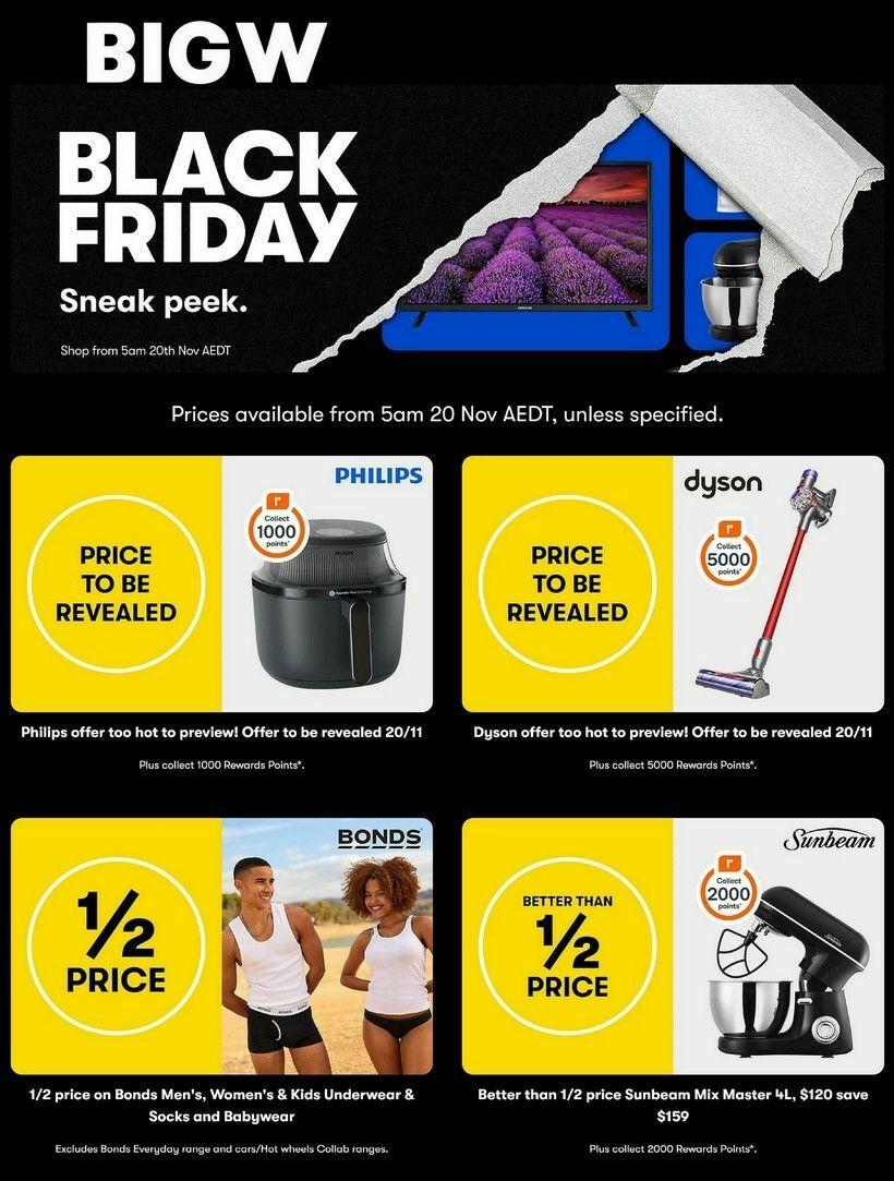 Big W Black Friday Catalogues from 20 November