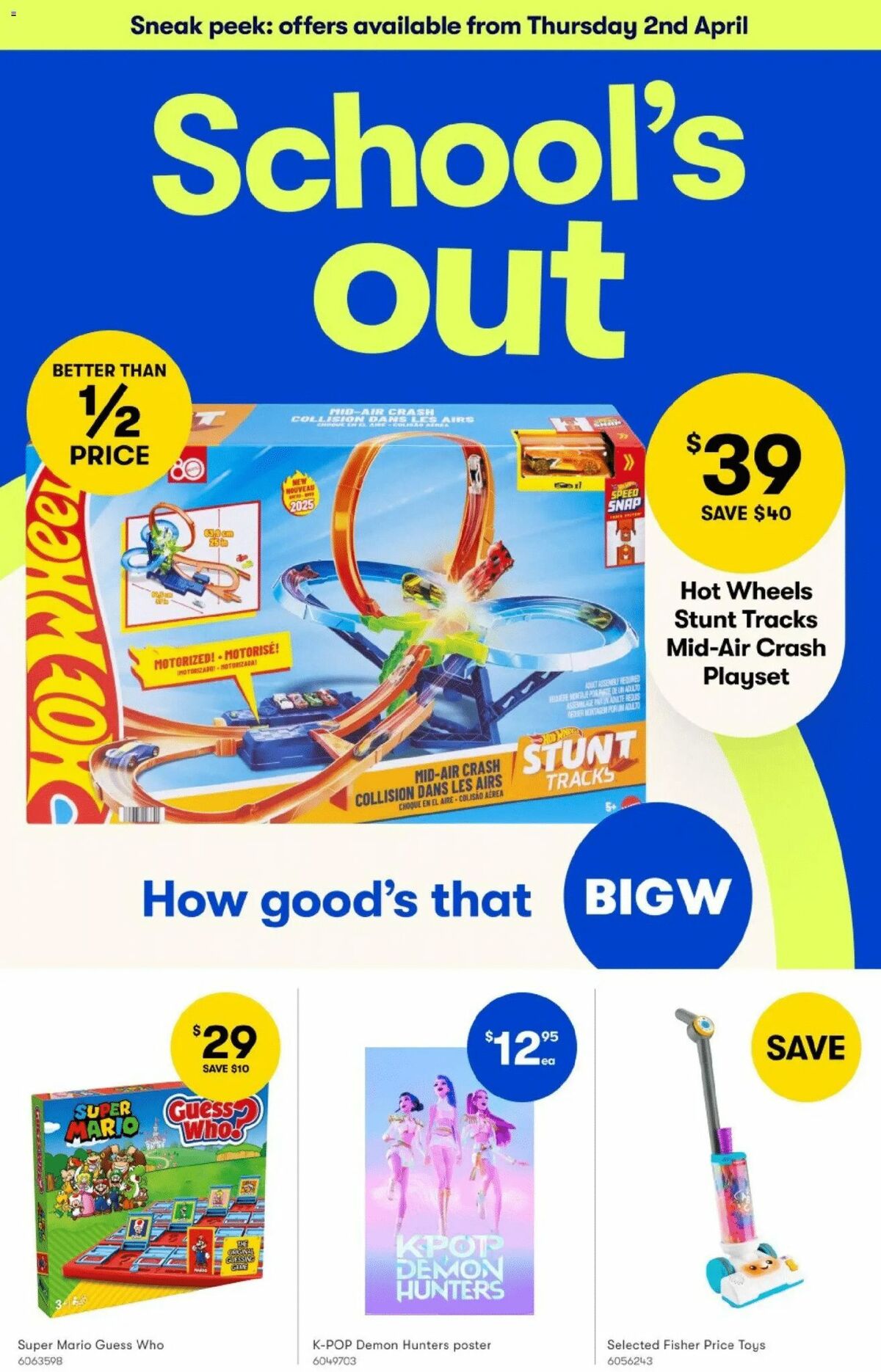Big W Catalogues from 2 April