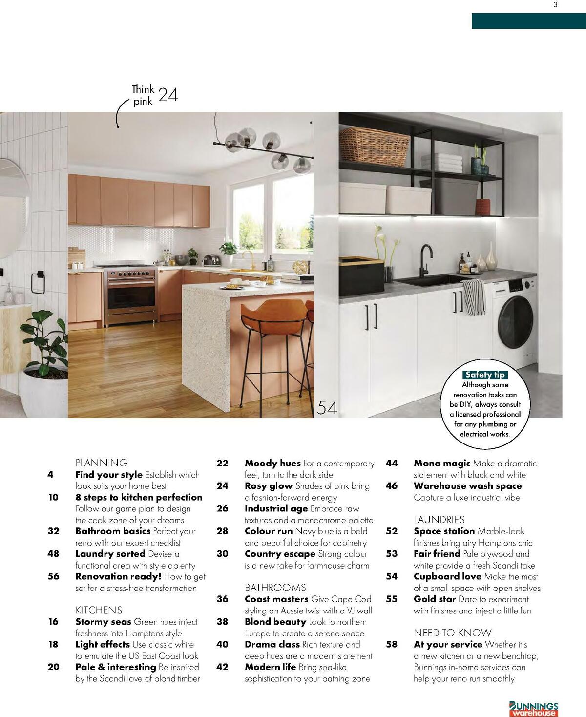 Bunnings Warehouse Kitchens, Bathrooms and Laundries 2021-22 Catalogues from 1 July