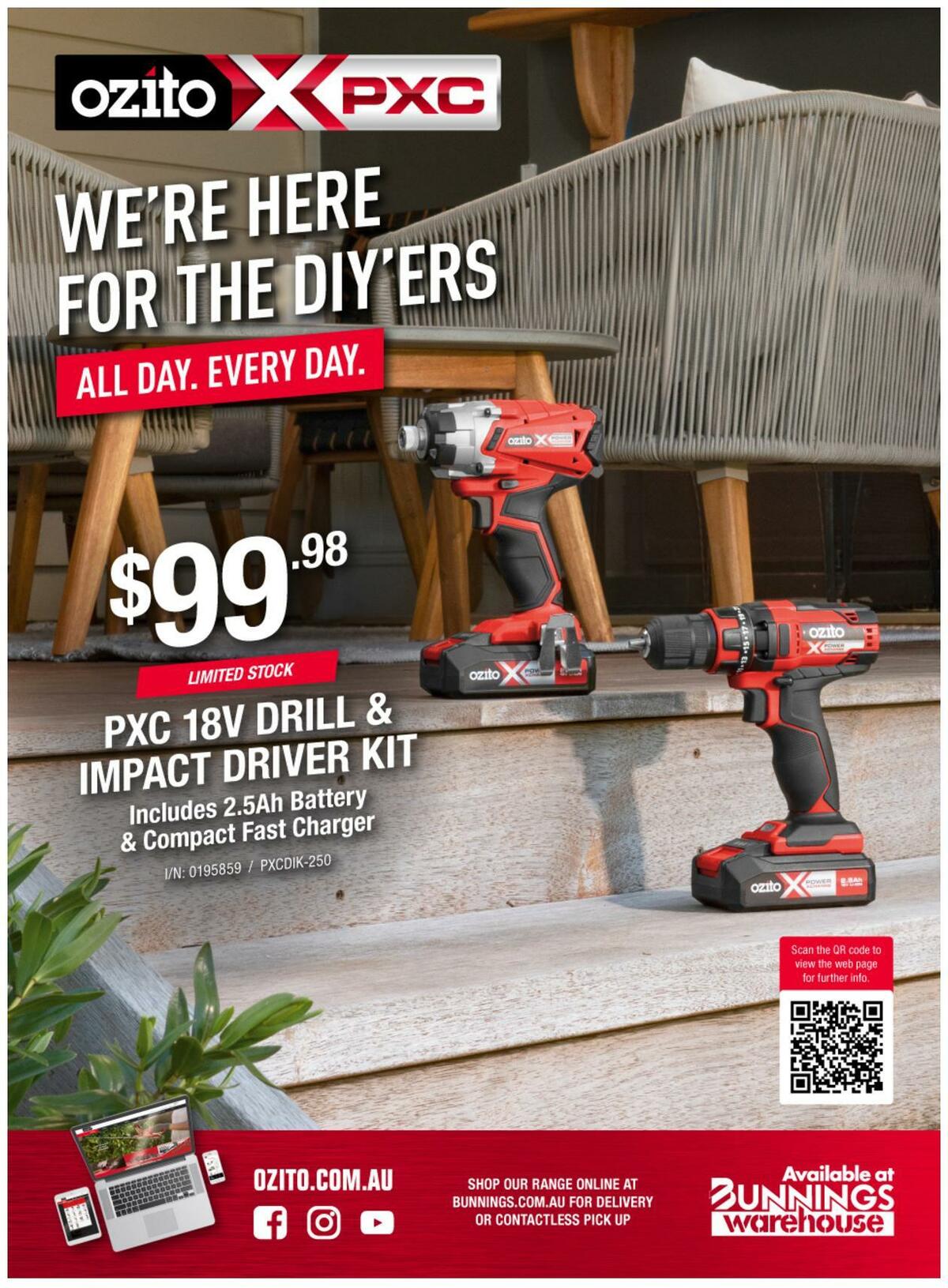 Bunnings Warehouse We're Here for the DIY'ers Catalogues from November 16