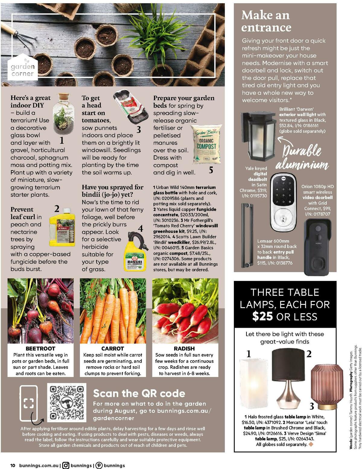 Bunnings Warehouse Magazine August Catalogues from 1 August