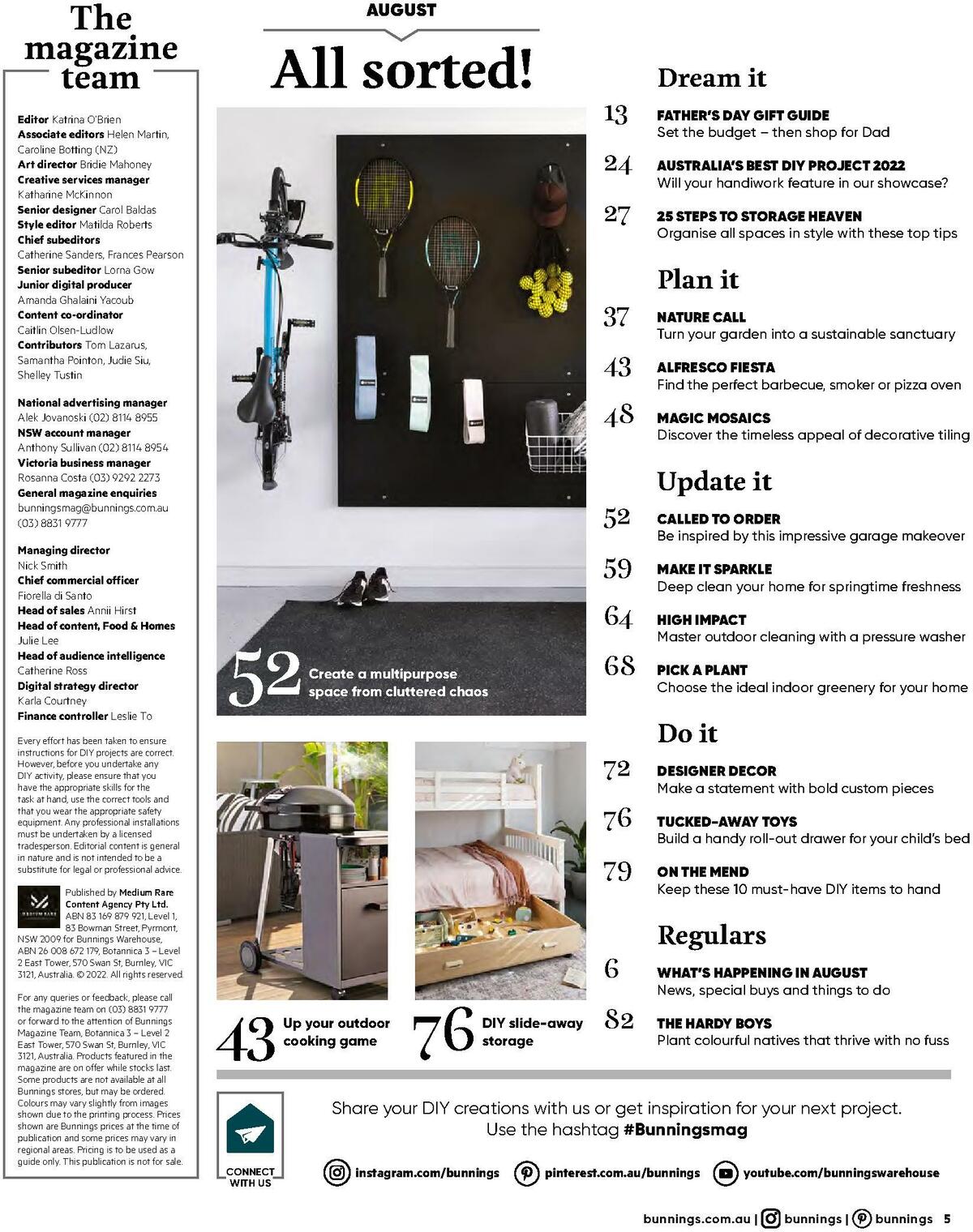 Bunnings Warehouse Magazine August Catalogues from 1 August