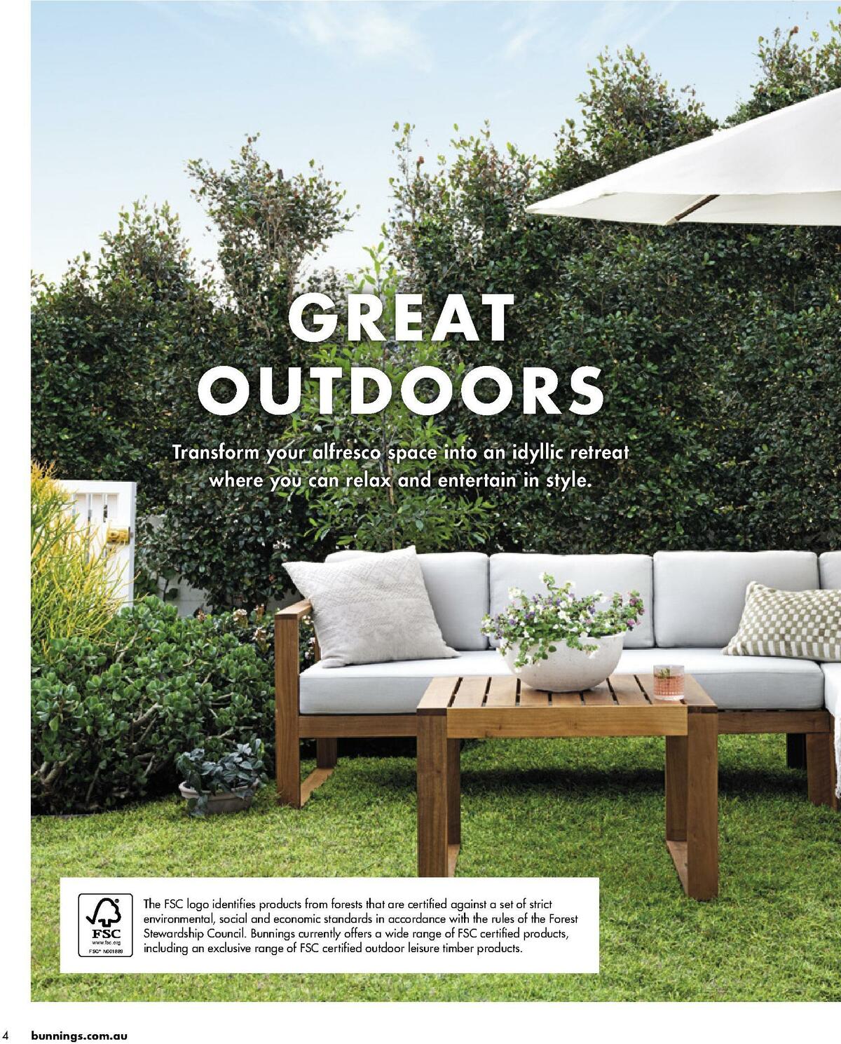 Bunnings Warehouse Outdoor Living Catalogues from 20 September