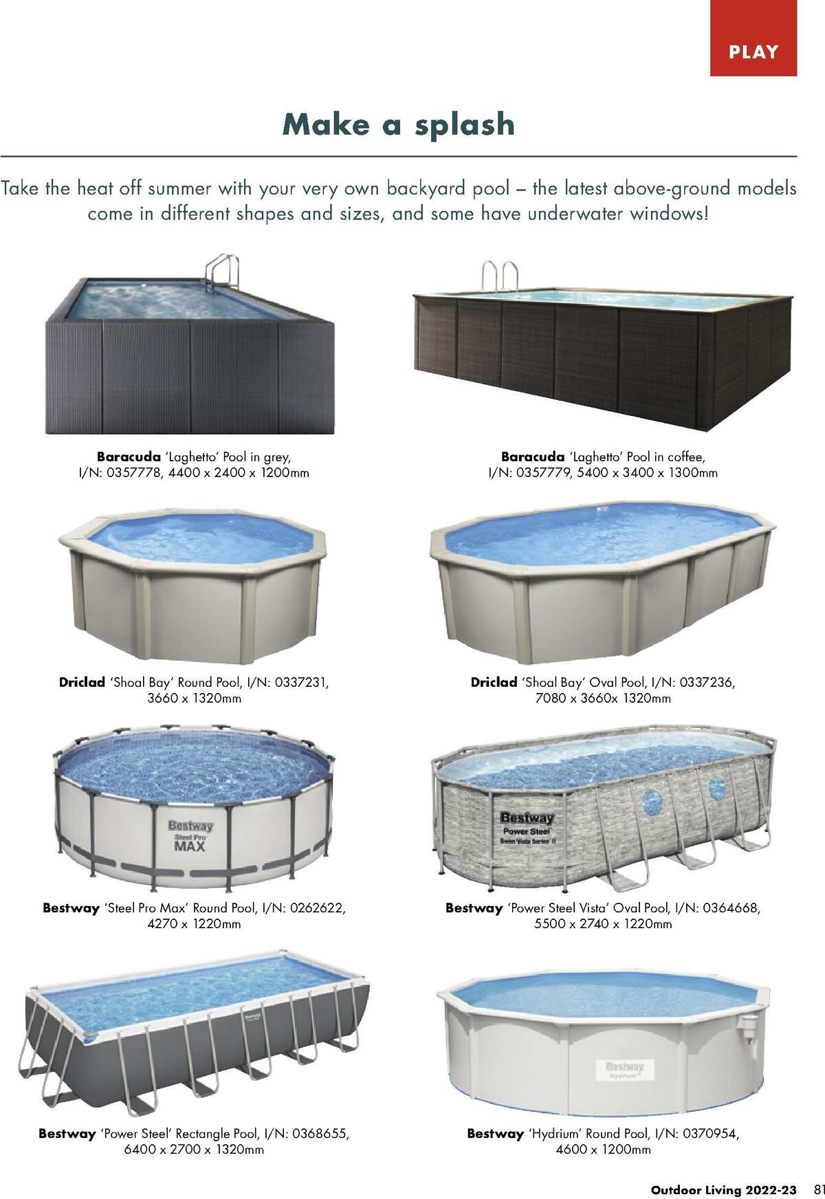 Bunnings Warehouse Outdoor Living Catalogues from 20 September