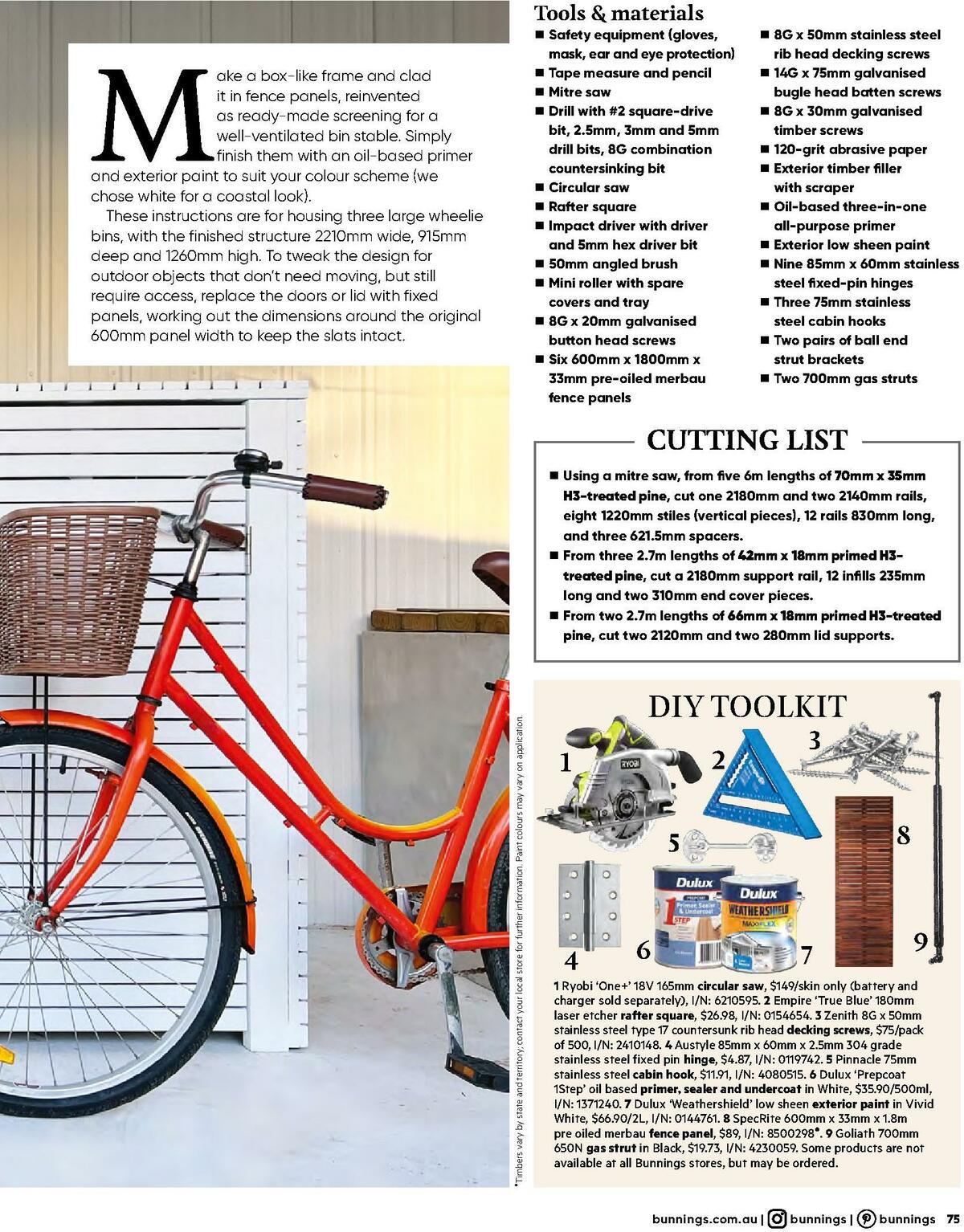 Bunnings Warehouse Magazine October Catalogues from 1 October