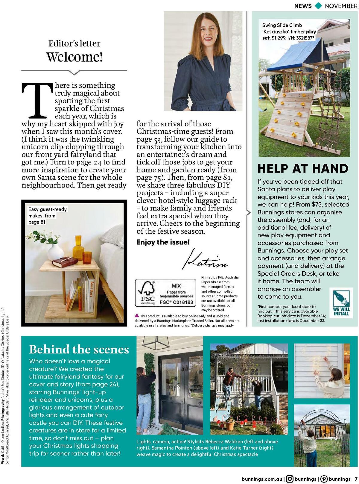 Bunnings Warehouse Magazine November Catalogues from 1 November