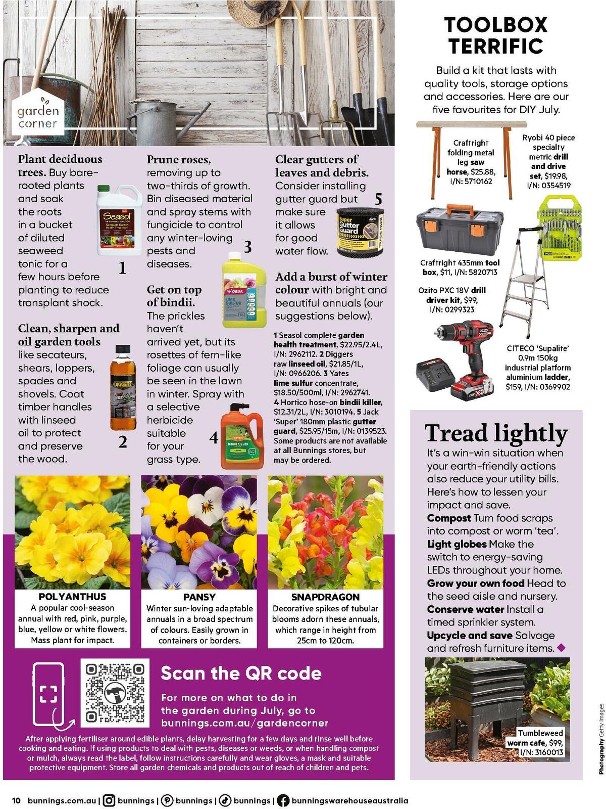 Bunnings Warehouse Magazine July Catalogues from 1 July