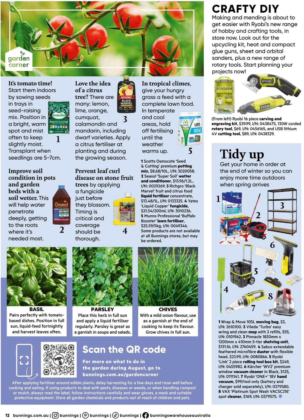 Bunnings Warehouse Magazine August Catalogues from 1 August