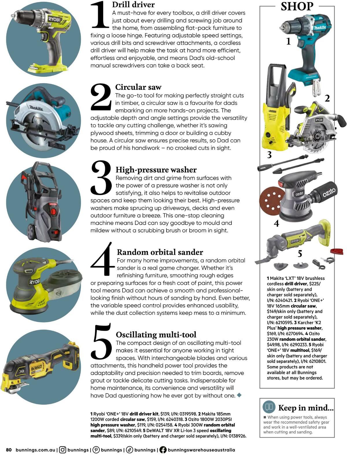 Bunnings Warehouse Magazine August Catalogues from 1 August