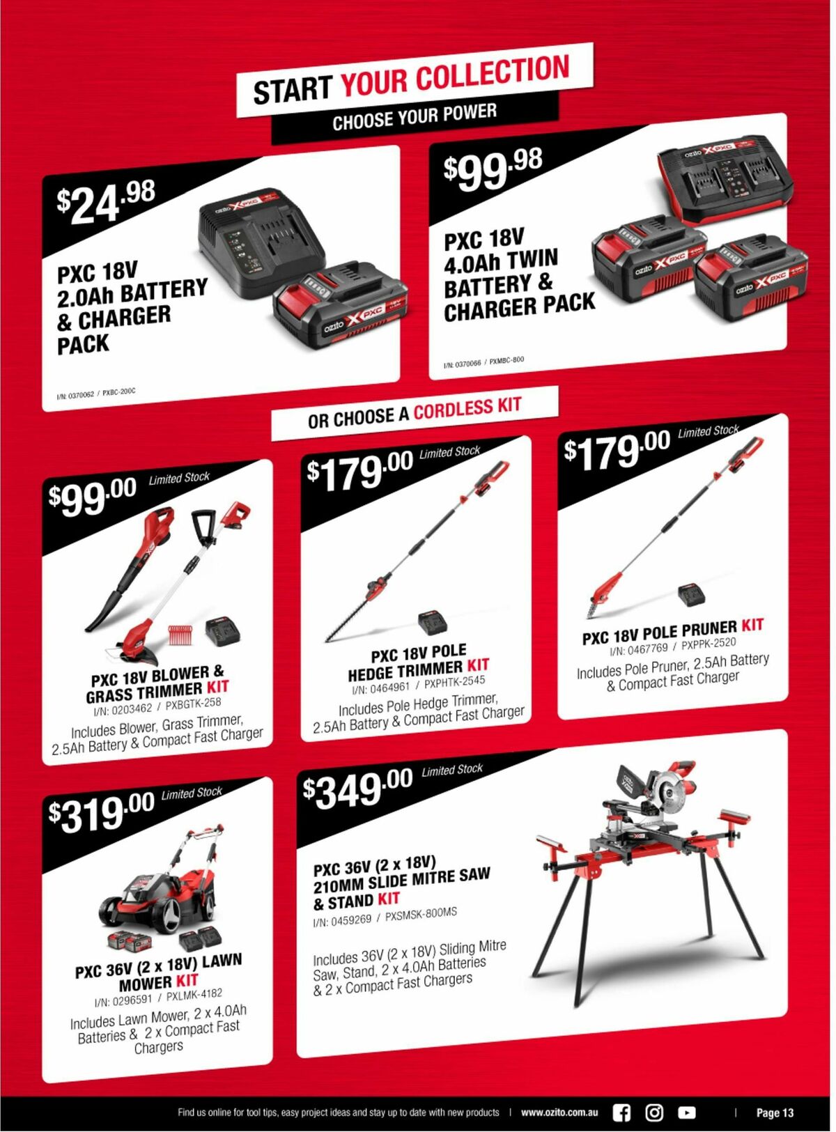 Bunnings Warehouse Ozito Catalogues from 28 August