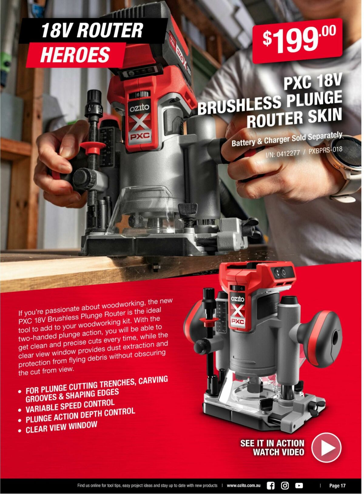 Bunnings Warehouse Ozito Catalogues from 28 August