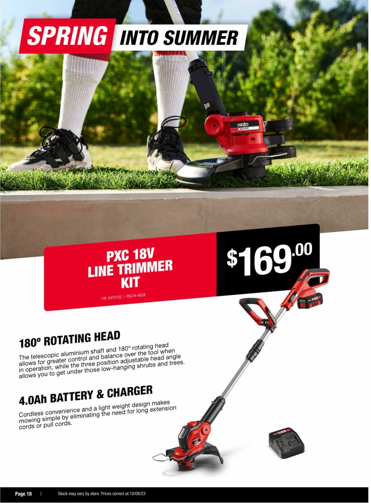 Bunnings Warehouse Ozito Catalogues from 28 August