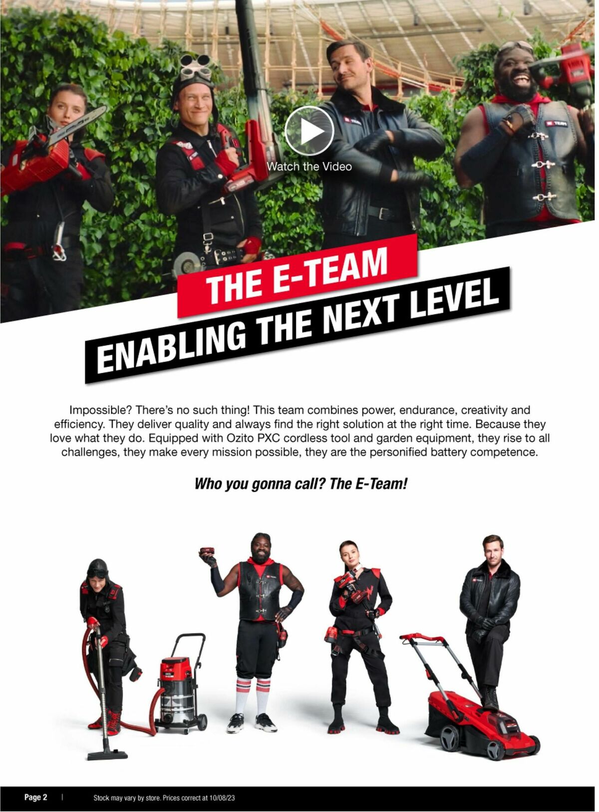 Bunnings Warehouse Ozito Catalogues from 28 August