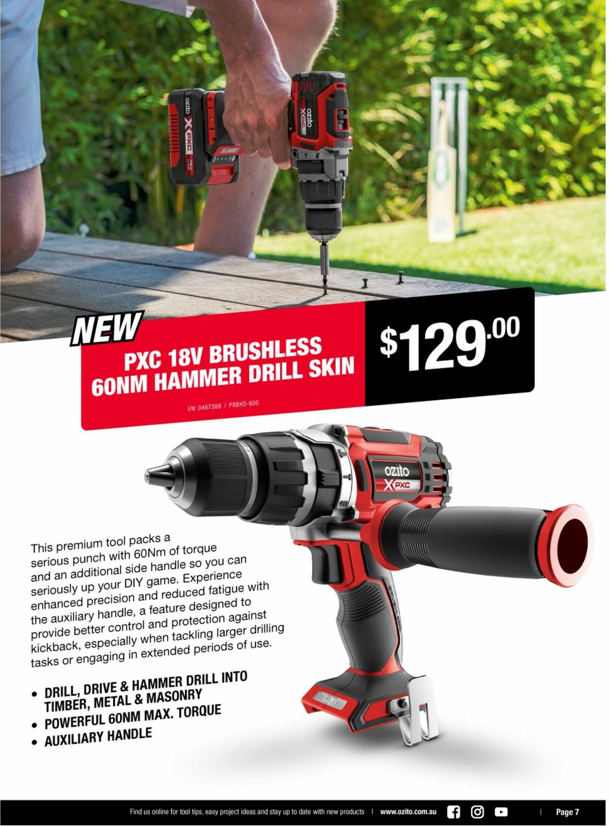 Bunnings Warehouse Ozito Catalogues from 28 August