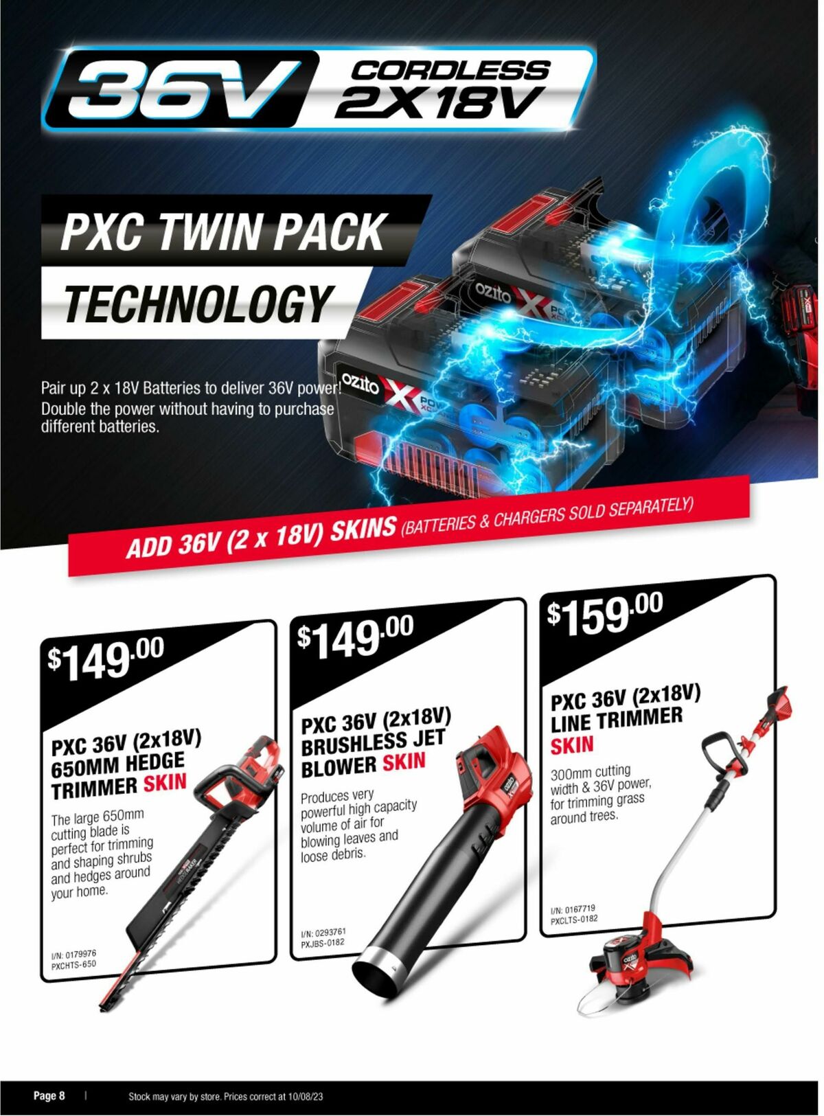 Bunnings Warehouse Ozito Catalogues from 28 August